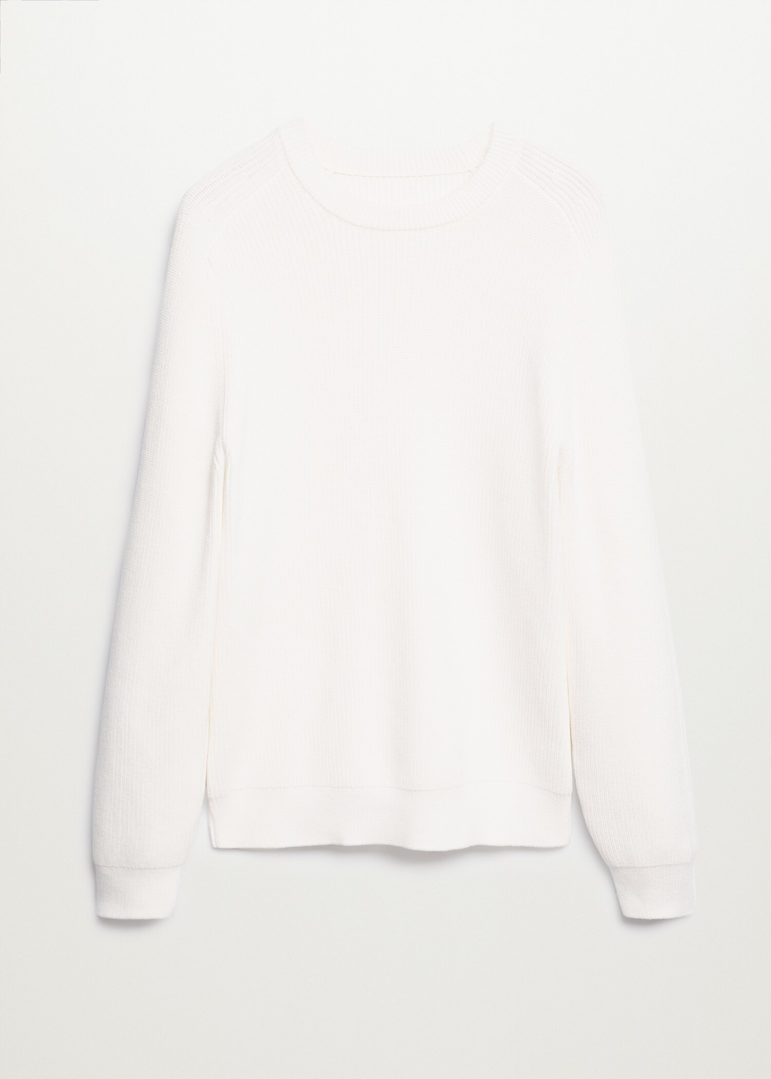 Structured cotton sweater - Article without model
