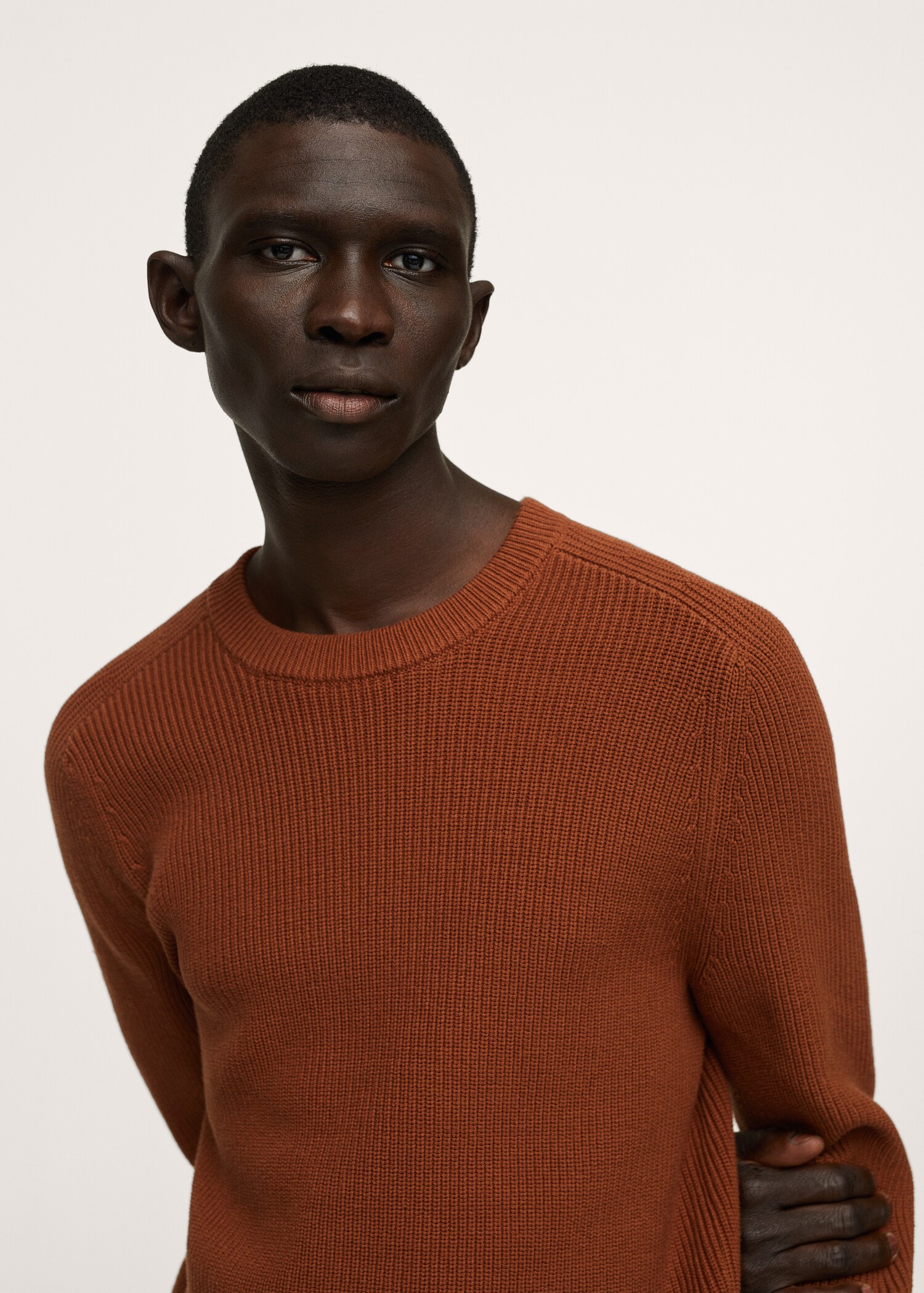 Structured cotton sweater - Details of the article 2