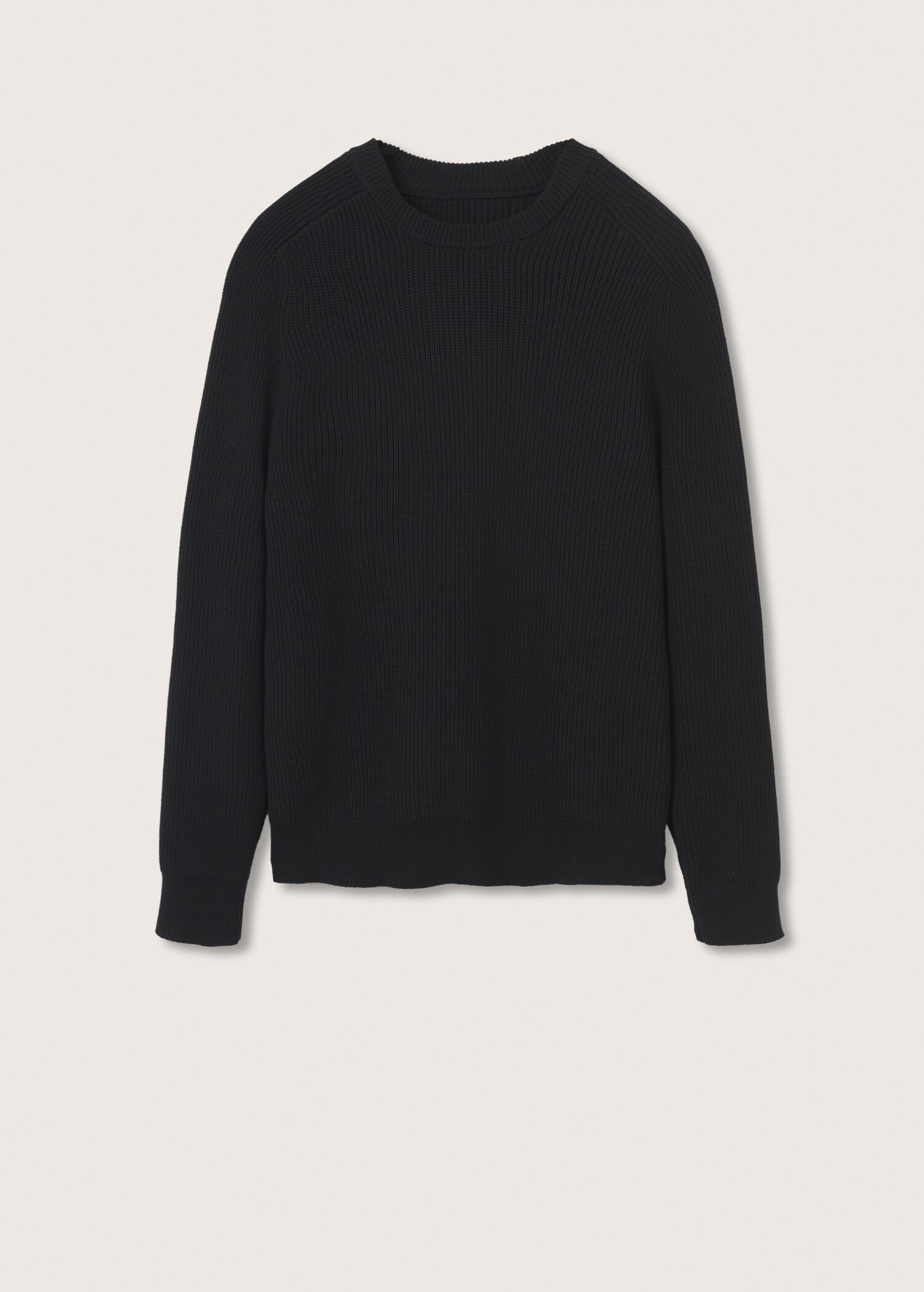 Structured cotton sweater - Article without model