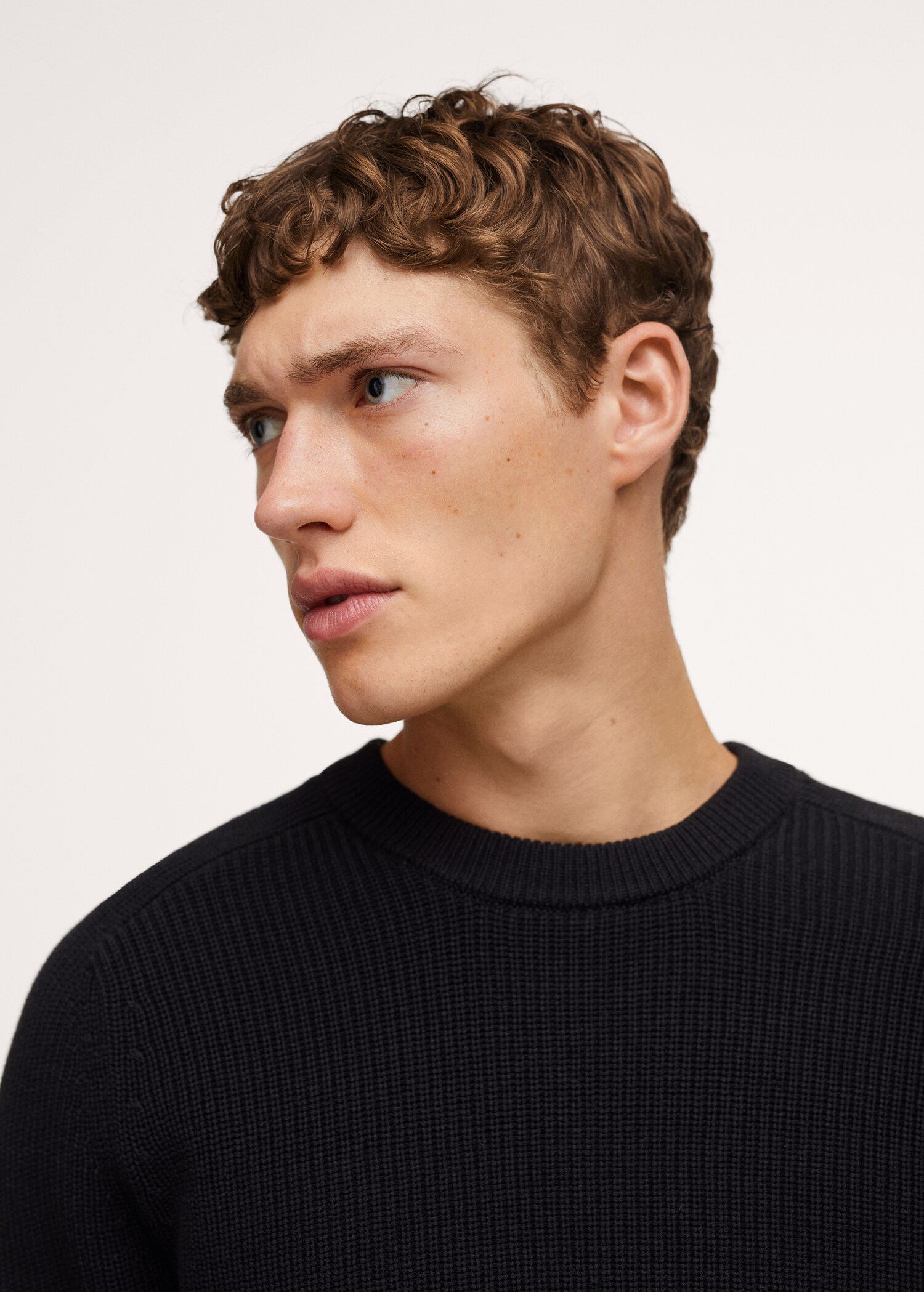 Structured cotton sweater - Details of the article 2