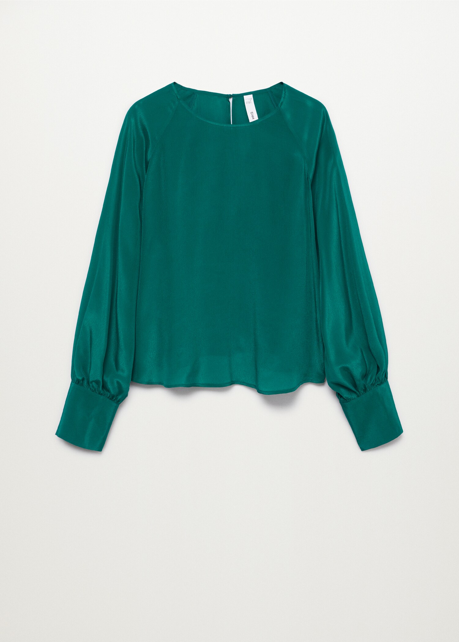 Blusa crop satinada - Artículo sin modelo