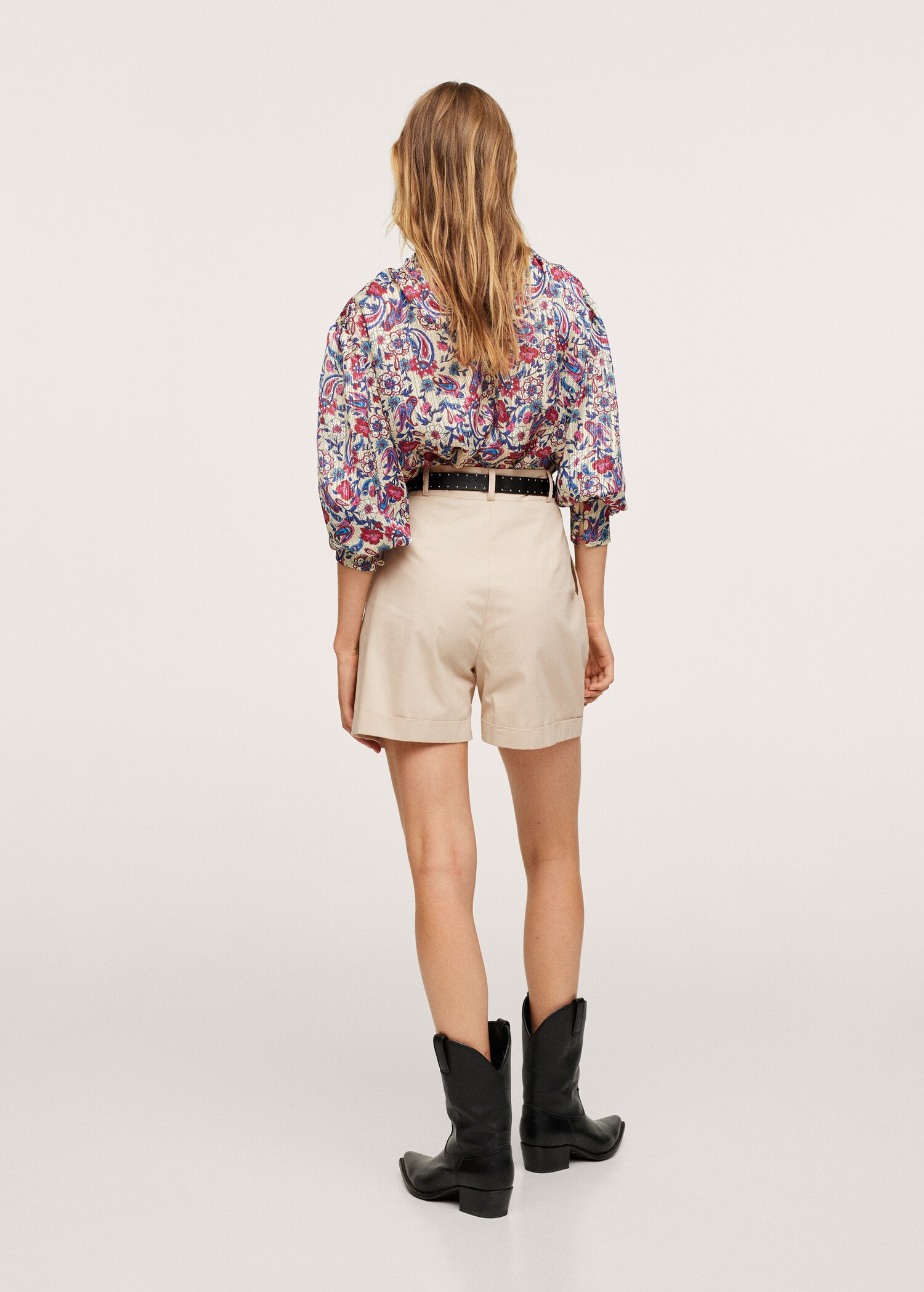 Bermudas algodón pinzas - Reverso del artículo