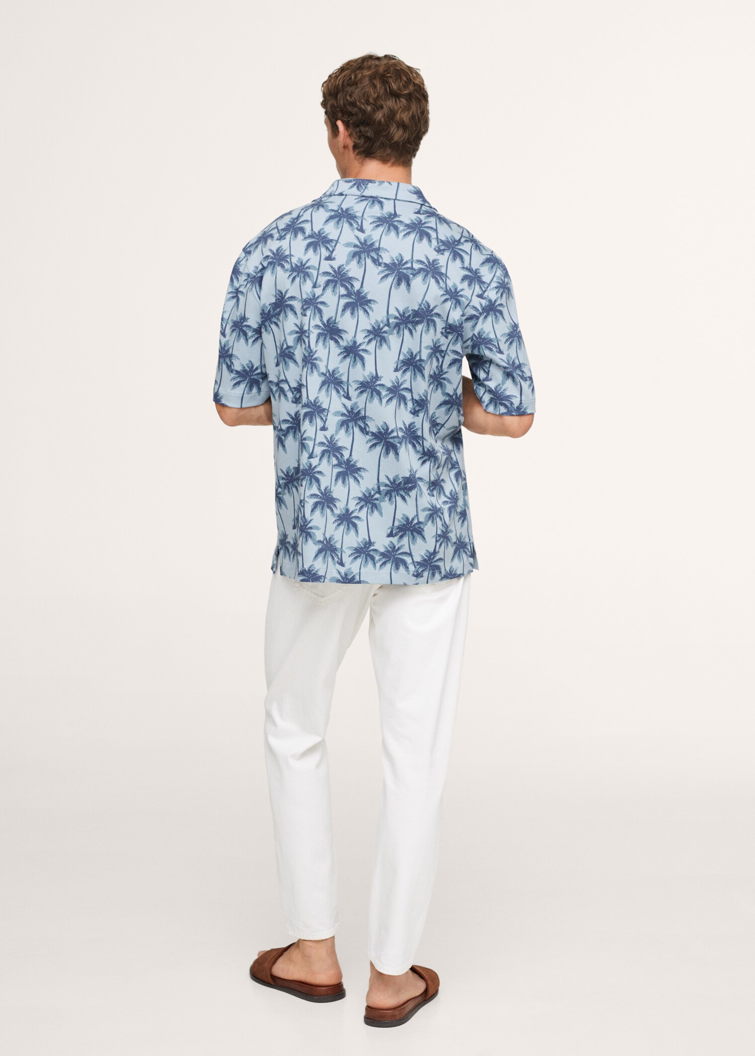Camisa estampada hawaiana - Reverso del artículo