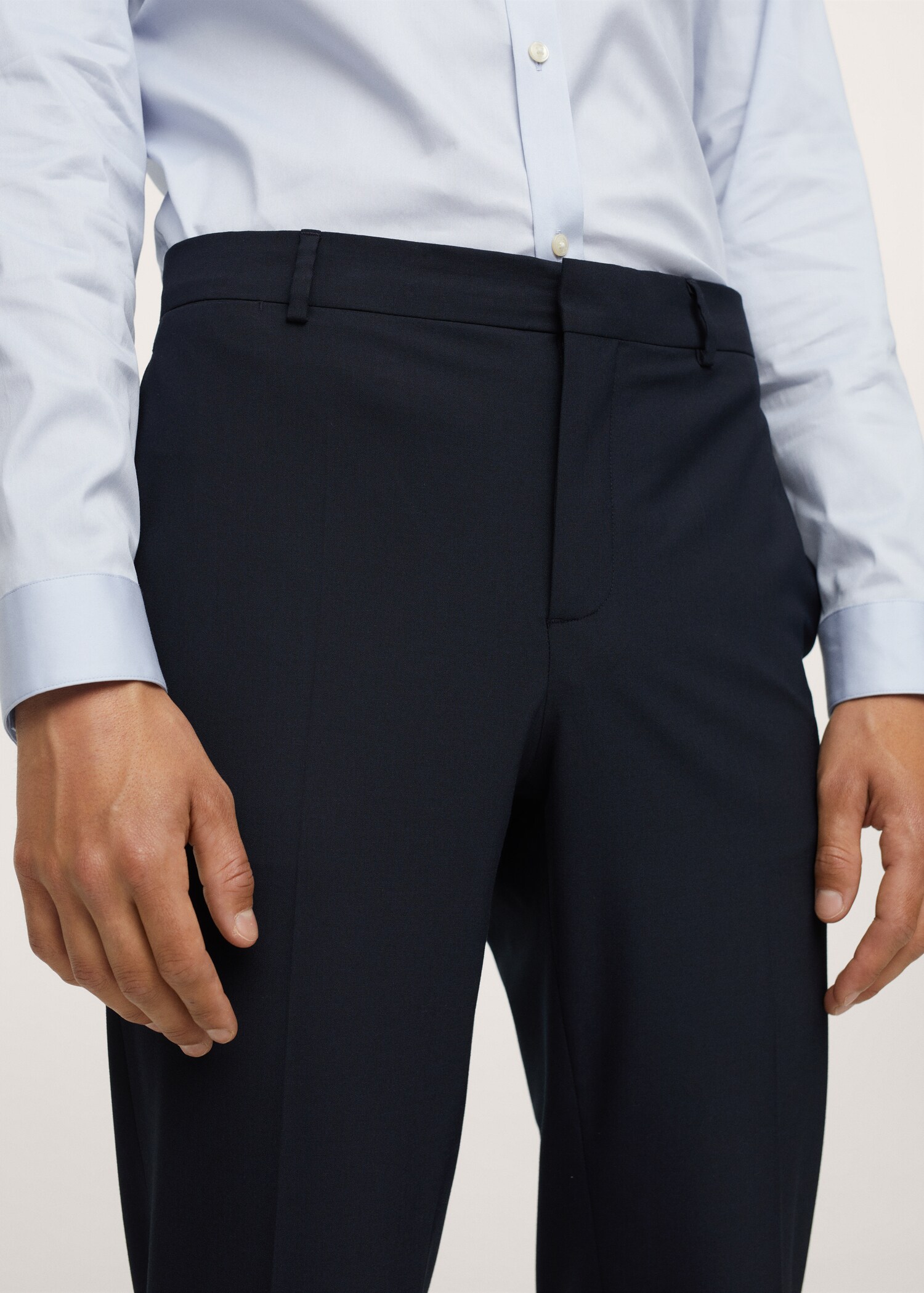 Pantalons vestir súper slim fit - Detall de l'article 1