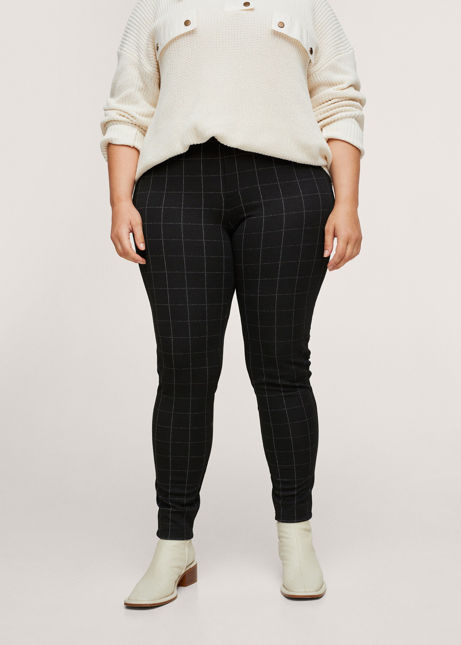 Leggings estampado cuadros - Plano medio