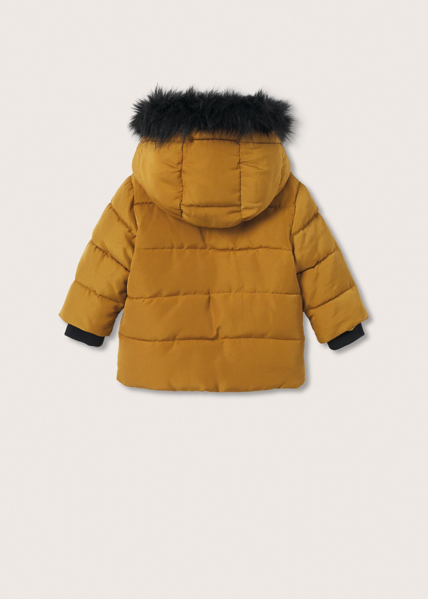 Anorak acolchado capucha pelo - Reverso del artículo