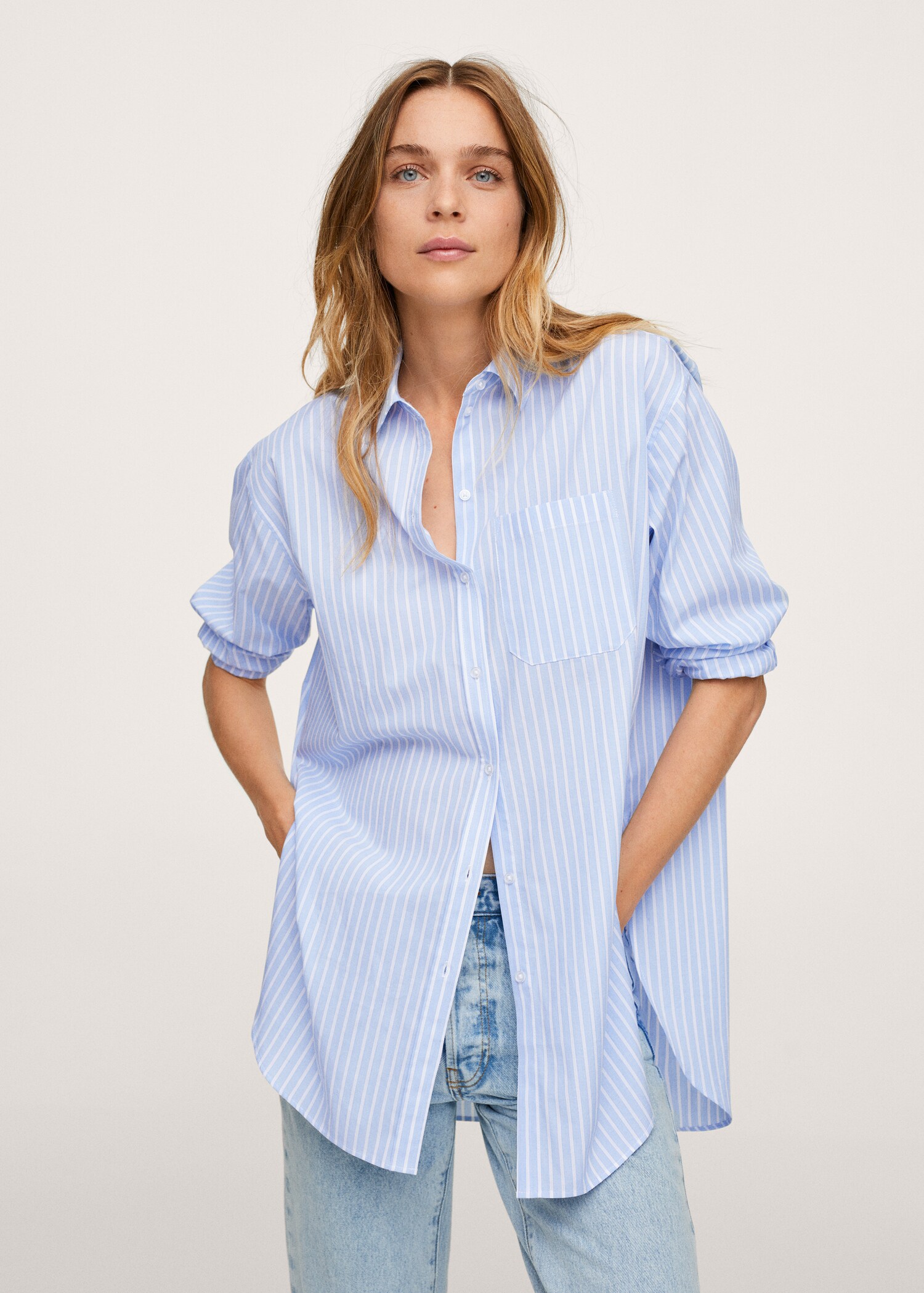 Oversize striped shirt - Medium plane