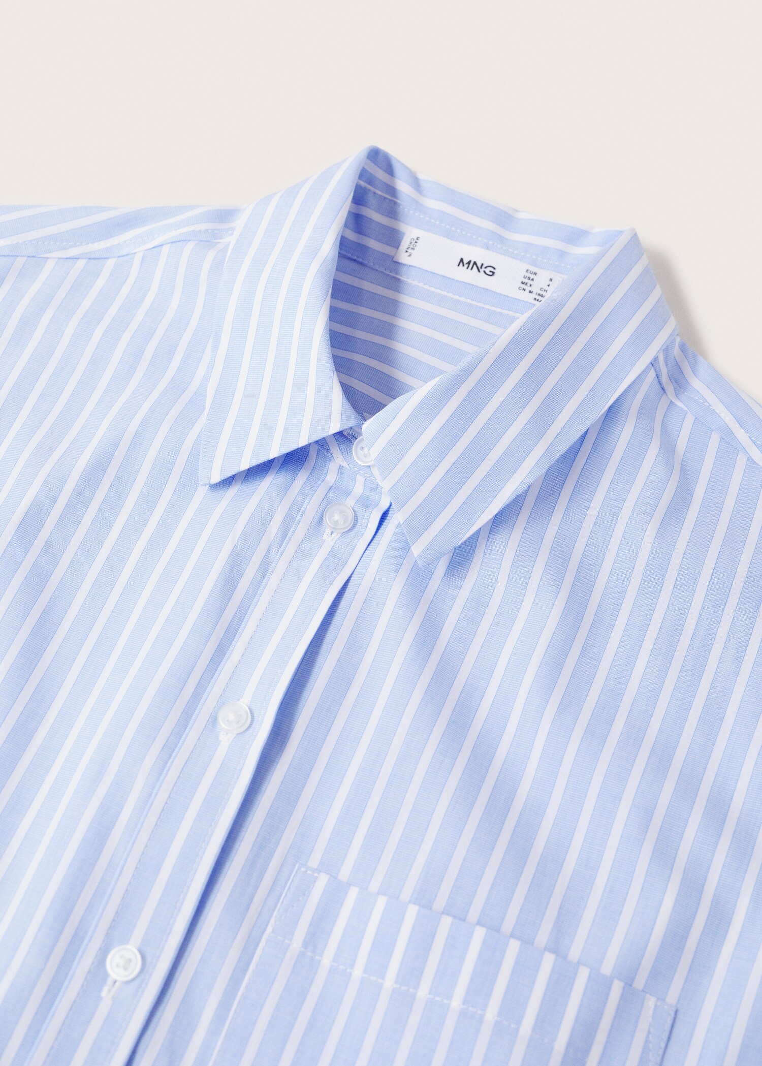 Oversize striped shirt - Details of the article 8