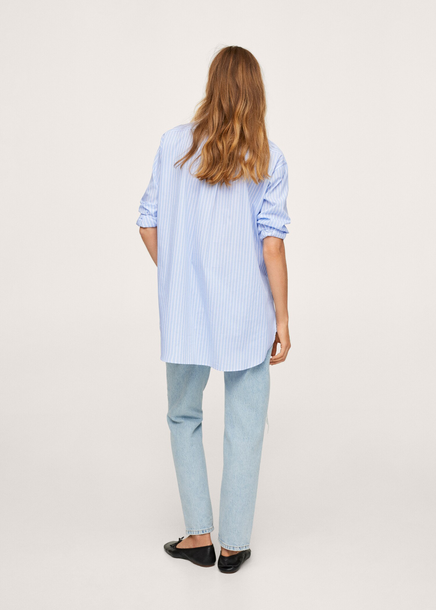 Oversize striped shirt - Reverse of the article