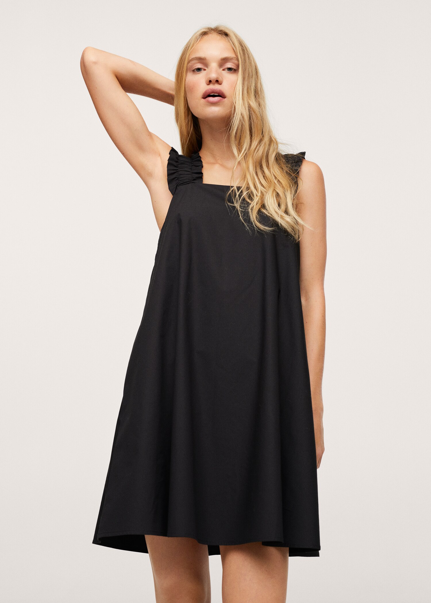 Vestido algodón volantes - Plano medio
