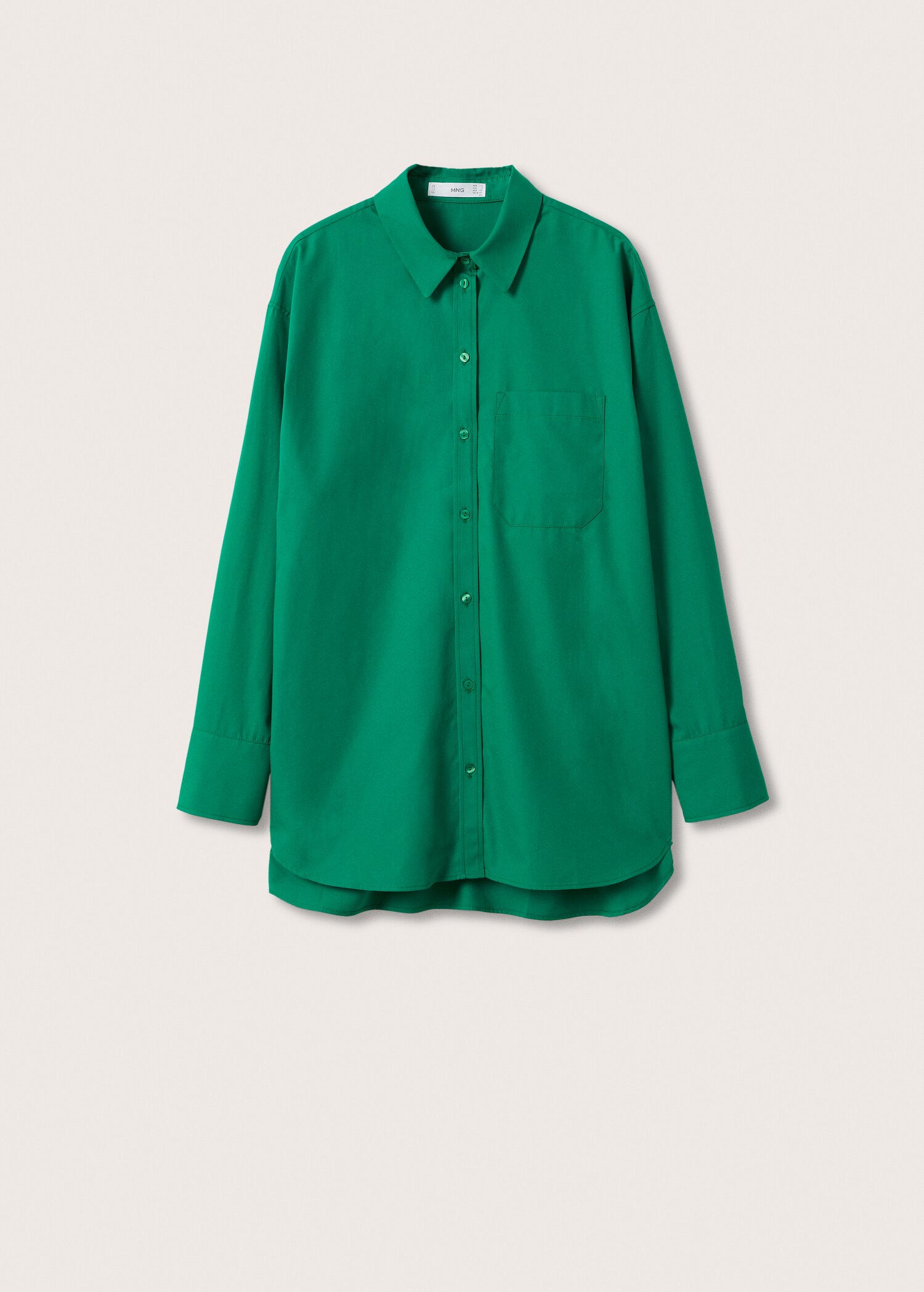 Bavlněná košile oversize - Zboží bez modelu
