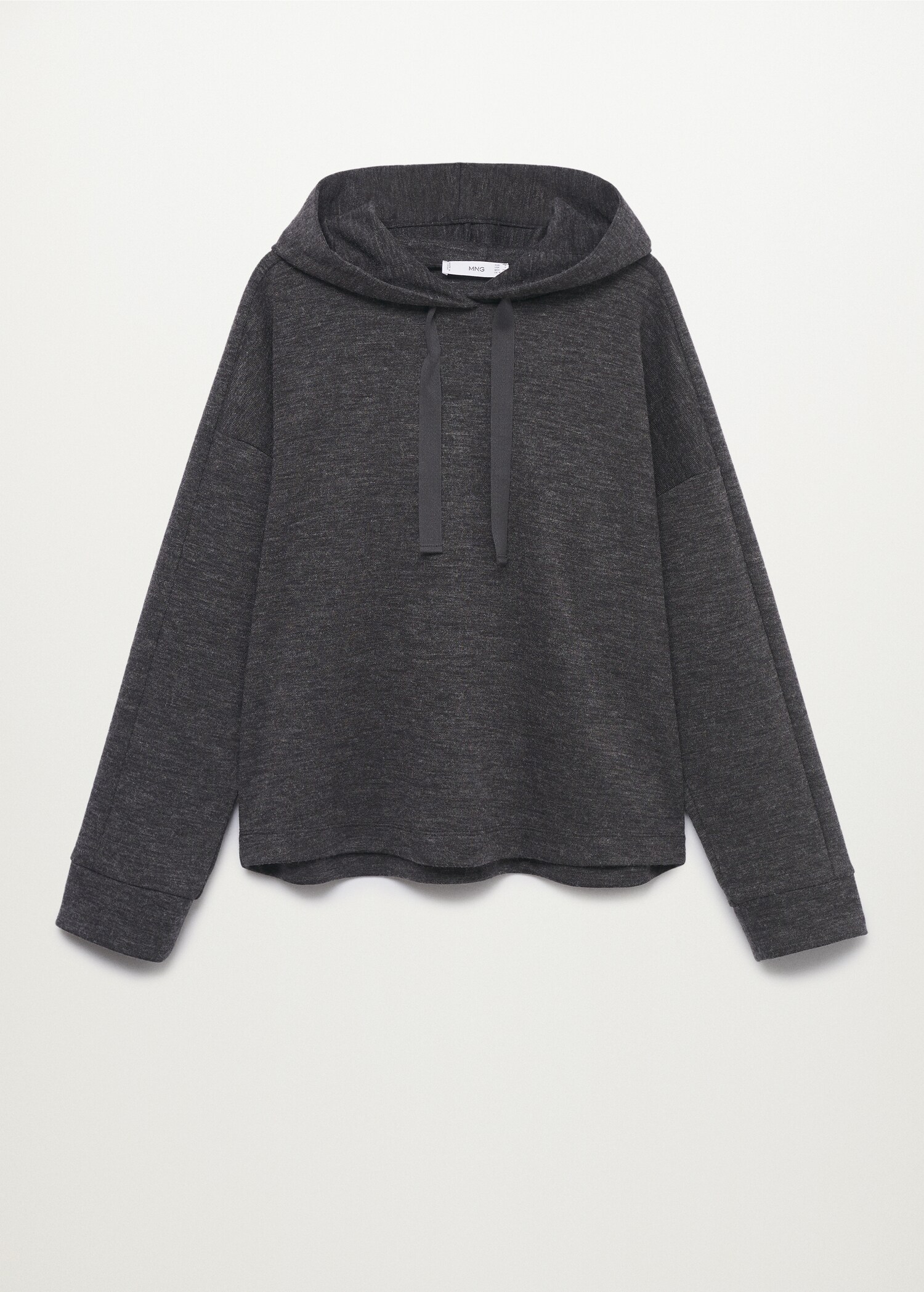 Sudadera jaspeada capucha - Artículo sin modelo