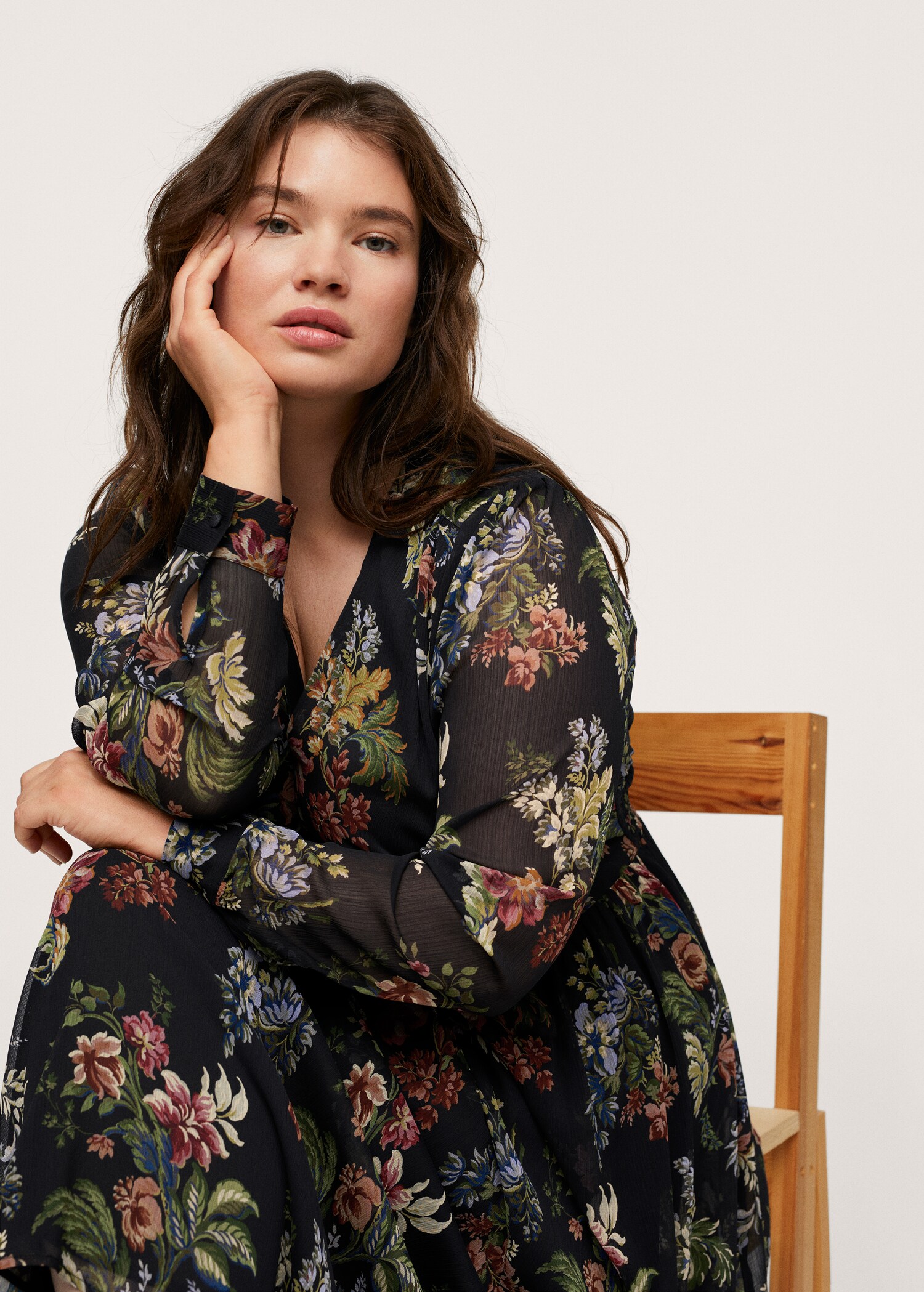 Vestido estampado floral - Detalle del artículo 1
