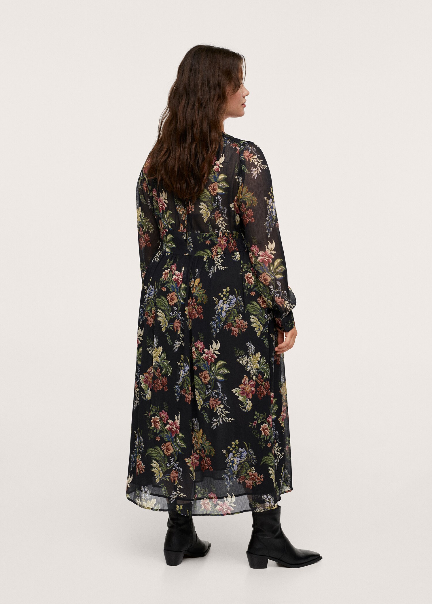Vestido estampado floral - Reverso del artículo