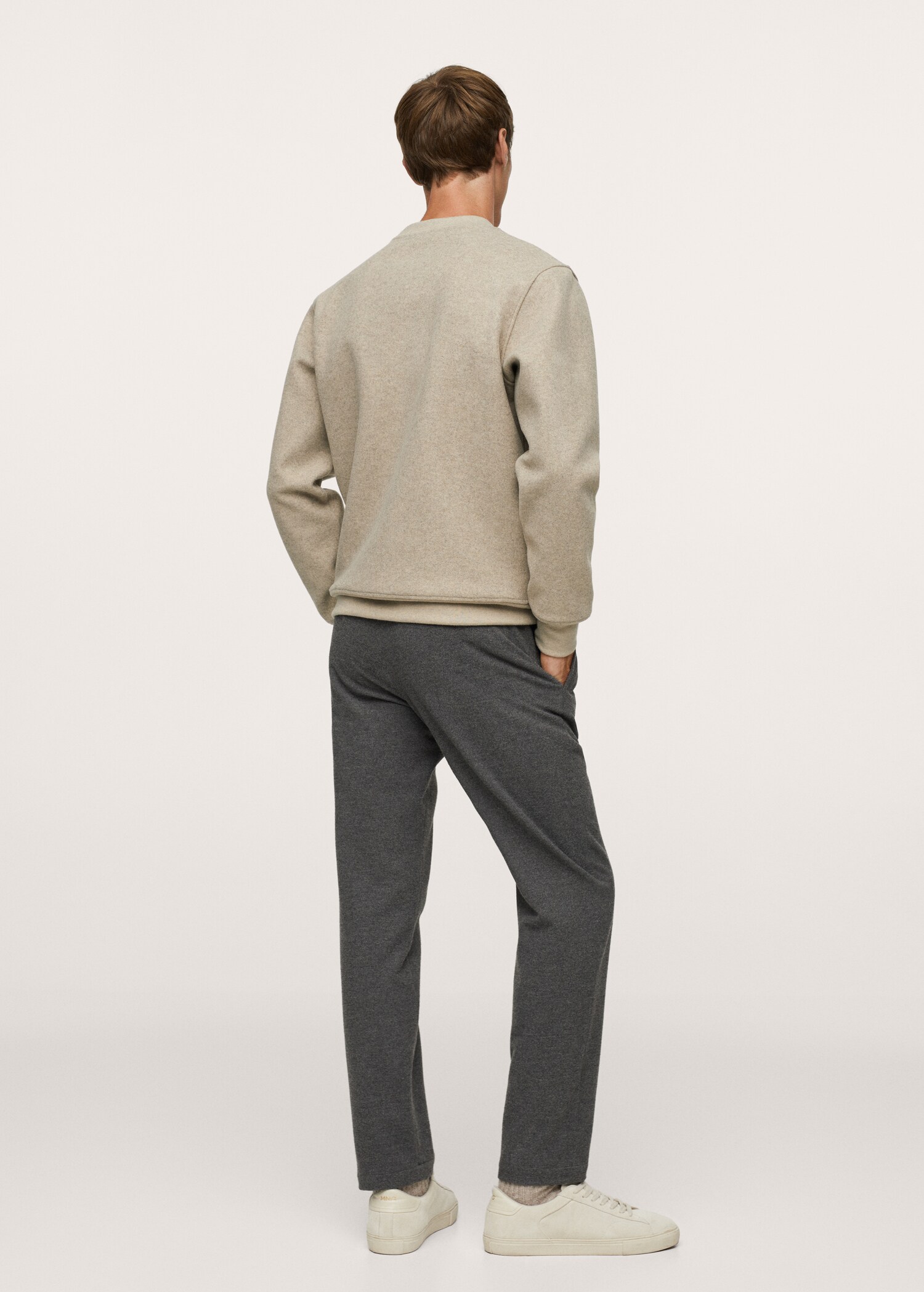 Sudadera algodón bolsillos - Reverso del artículo