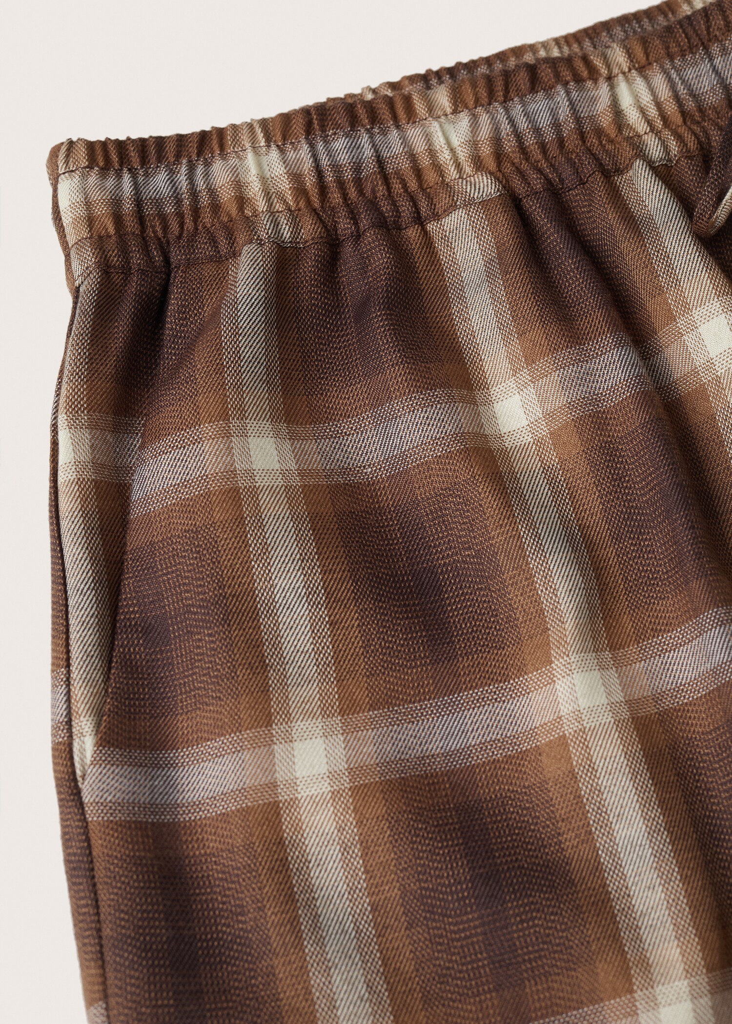 Straight checked trousers - Details of the article 8