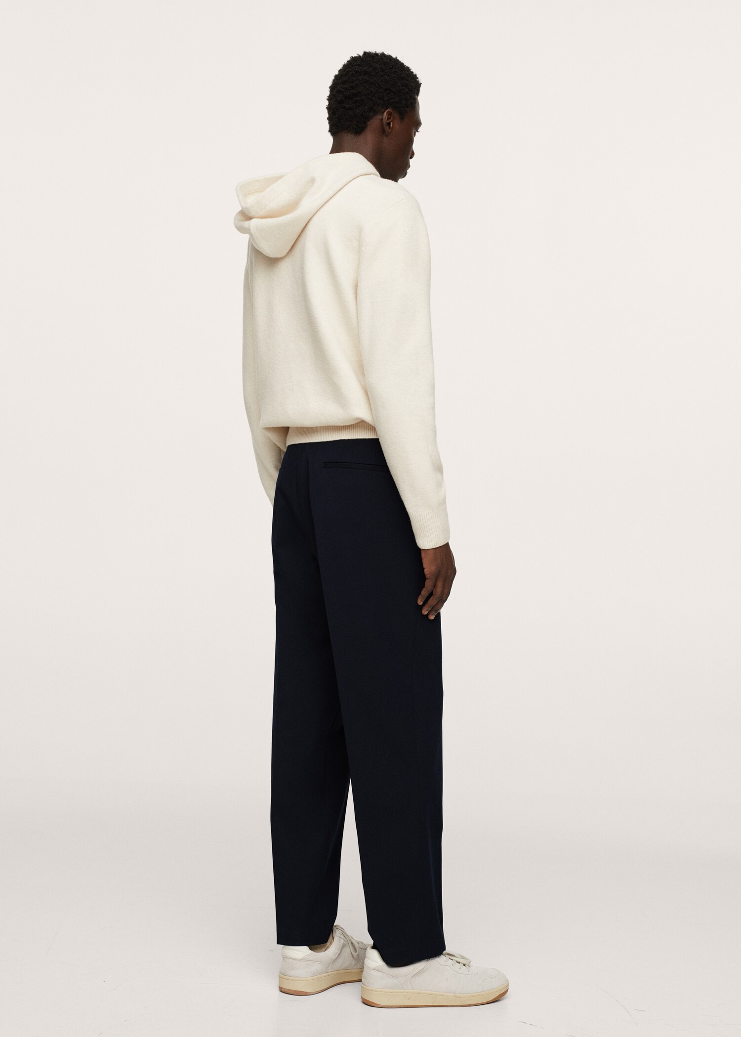 Loose-fit pleated trousers  - Reverse of the article