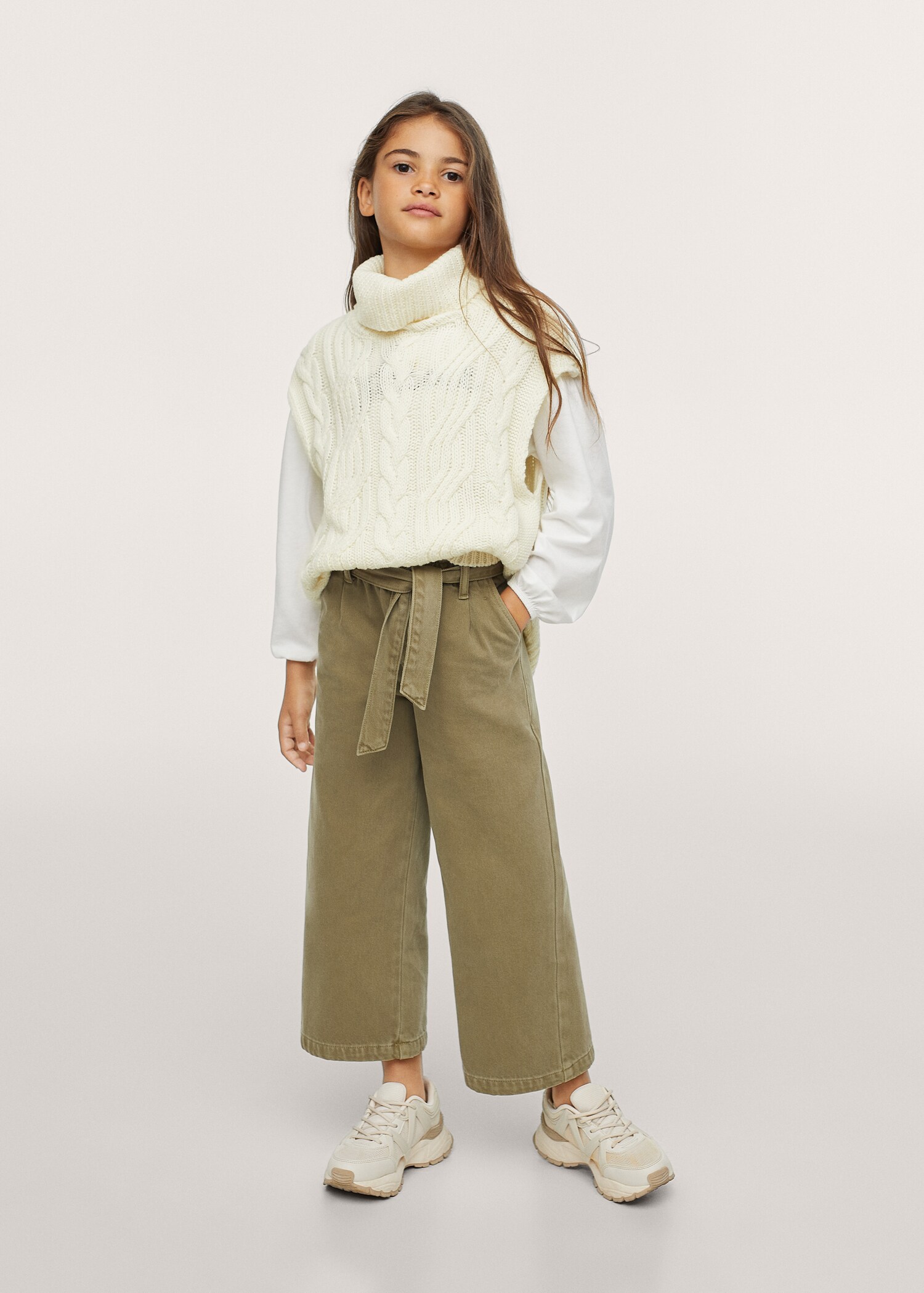Bow culotte jeans - Medium plane