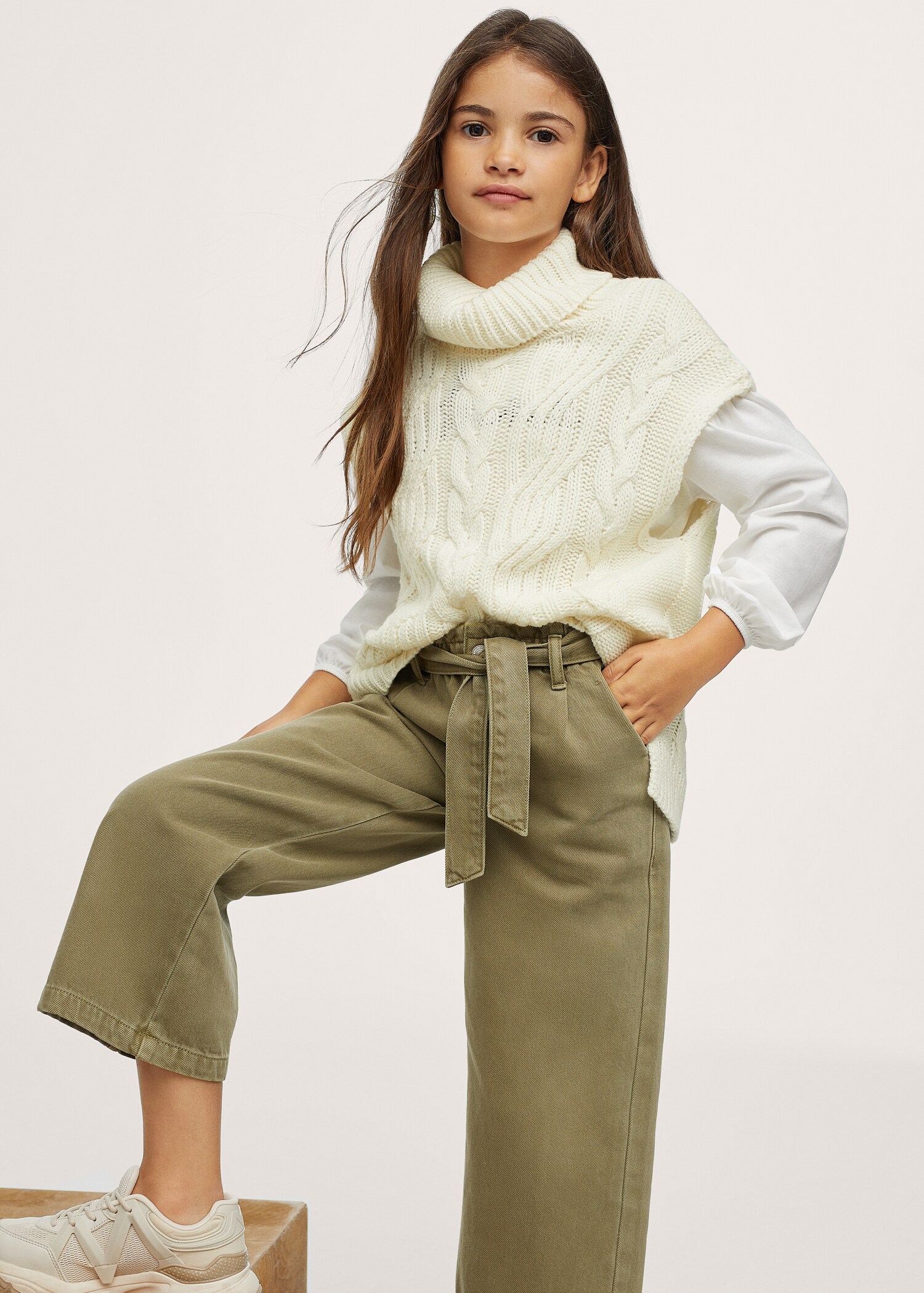 Bow culotte jeans - Details of the article 1