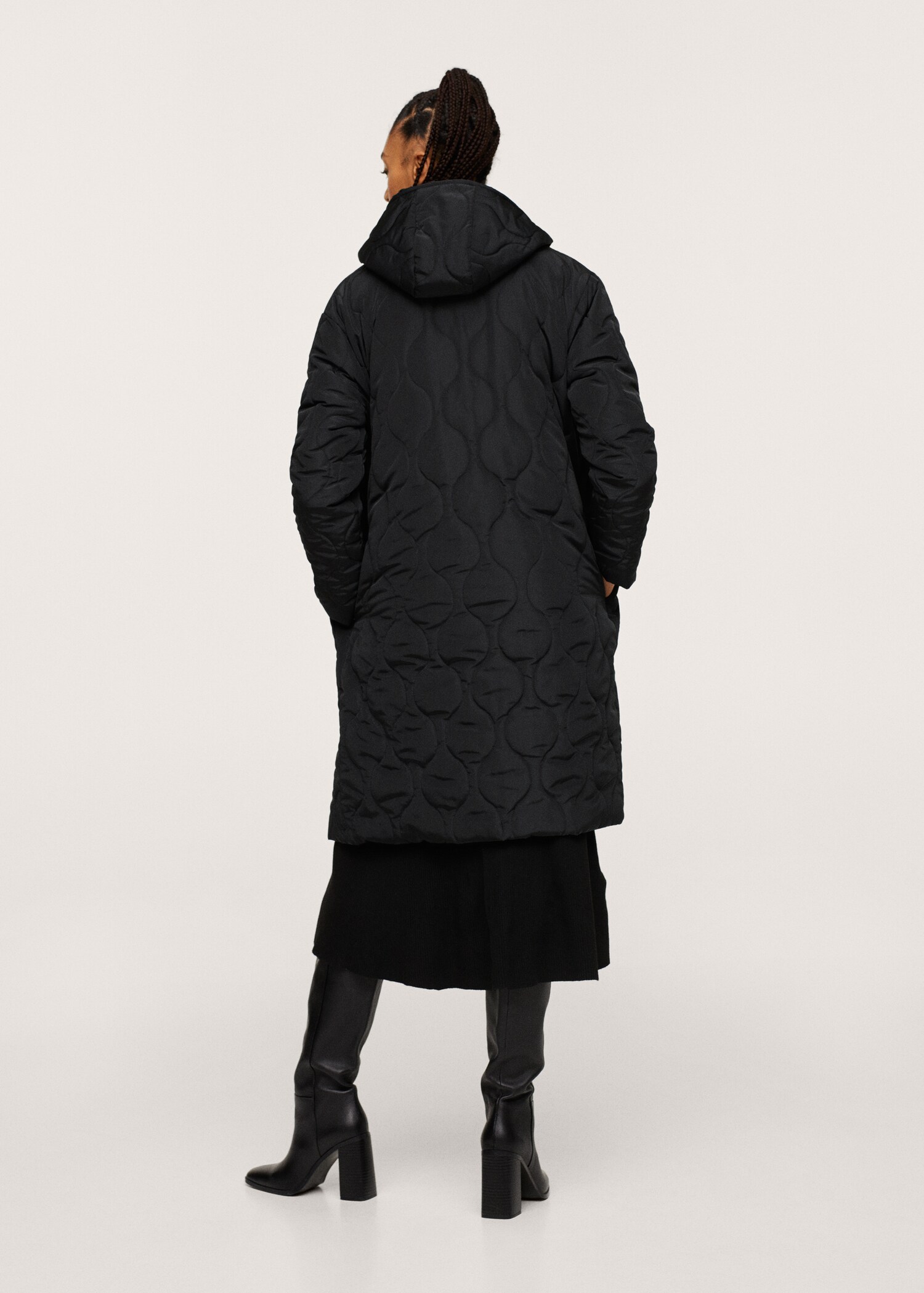 Anorak acolchado capucha - Reverso del artículo