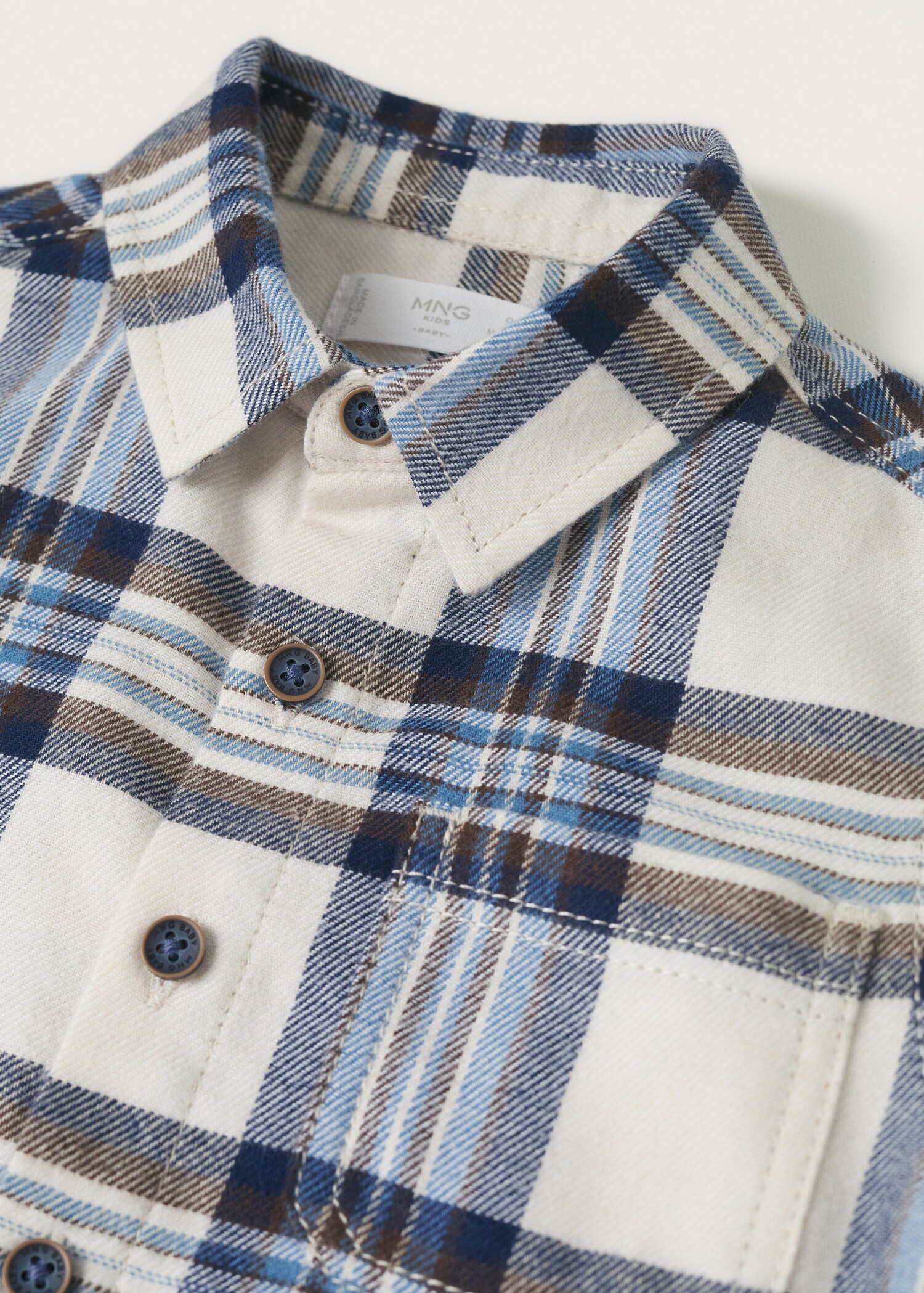 Camisa algodón cuadros - Detalle del artículo 8