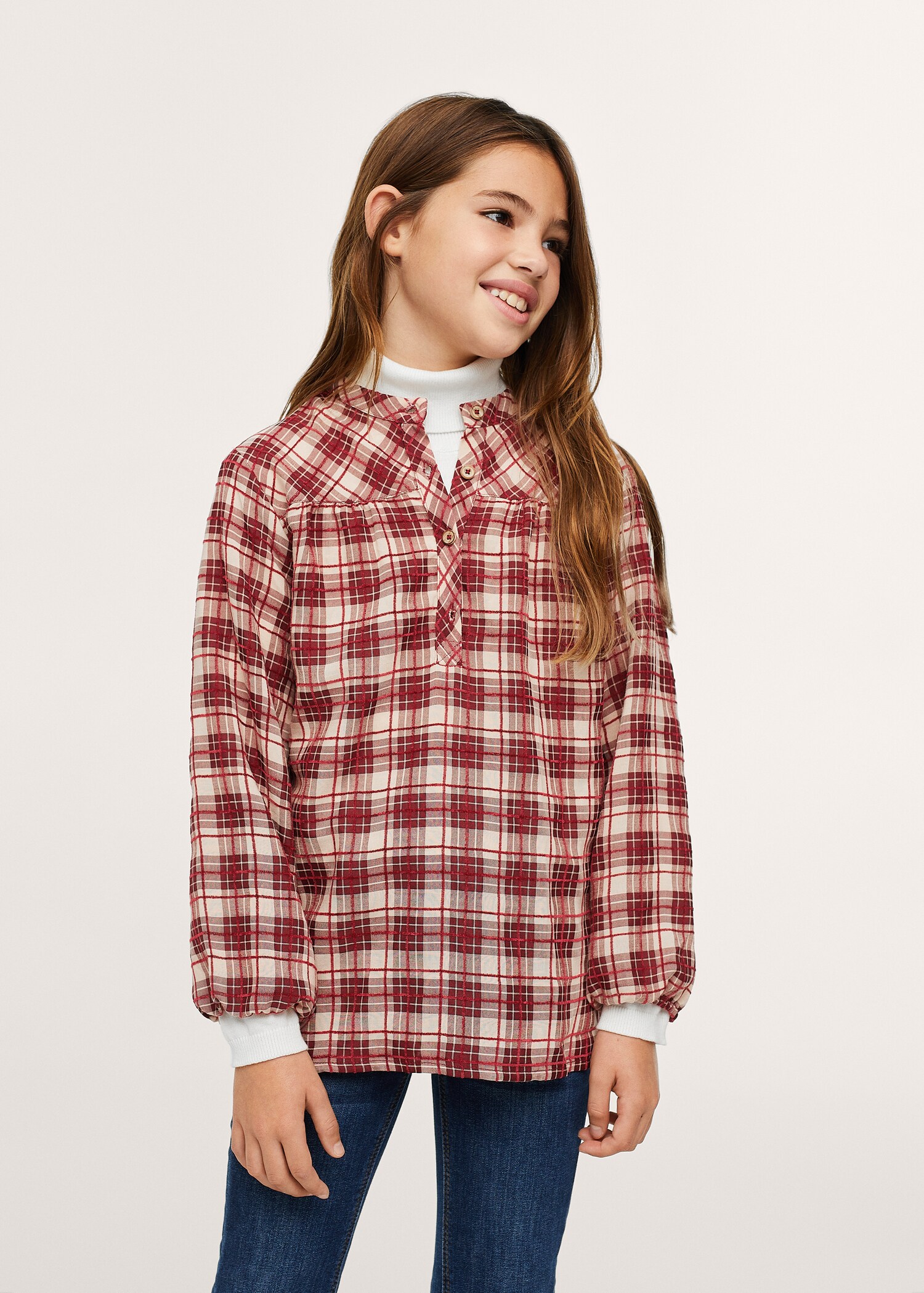 Checked print shirt - Medium plane