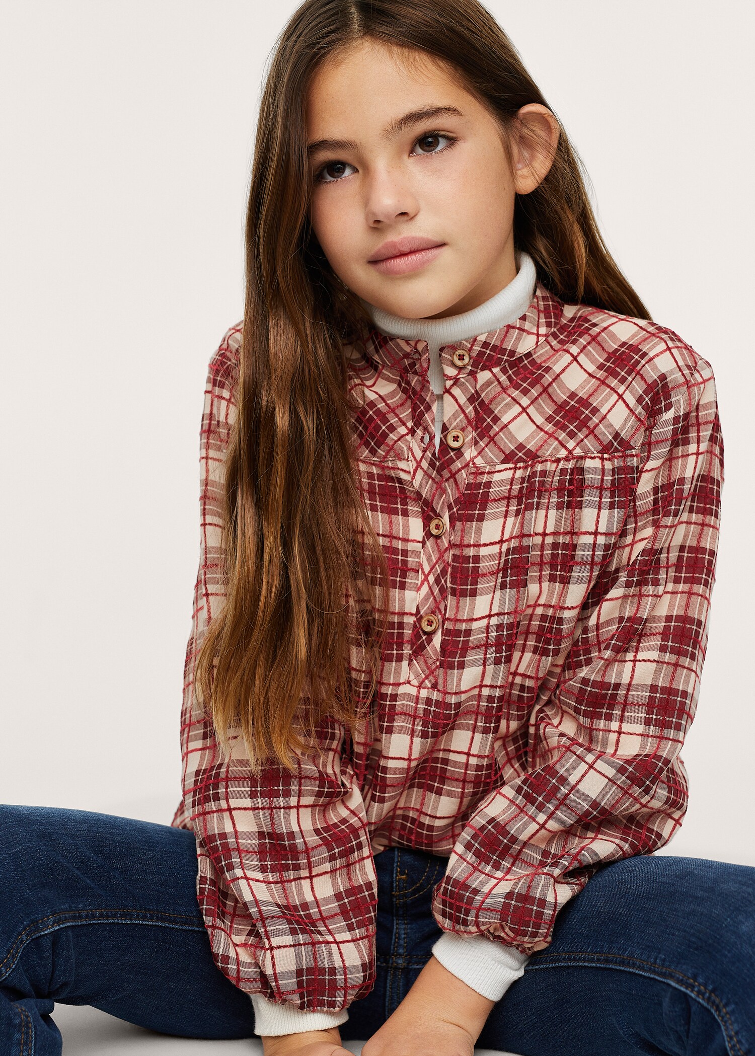 Checked print shirt - Details of the article 2