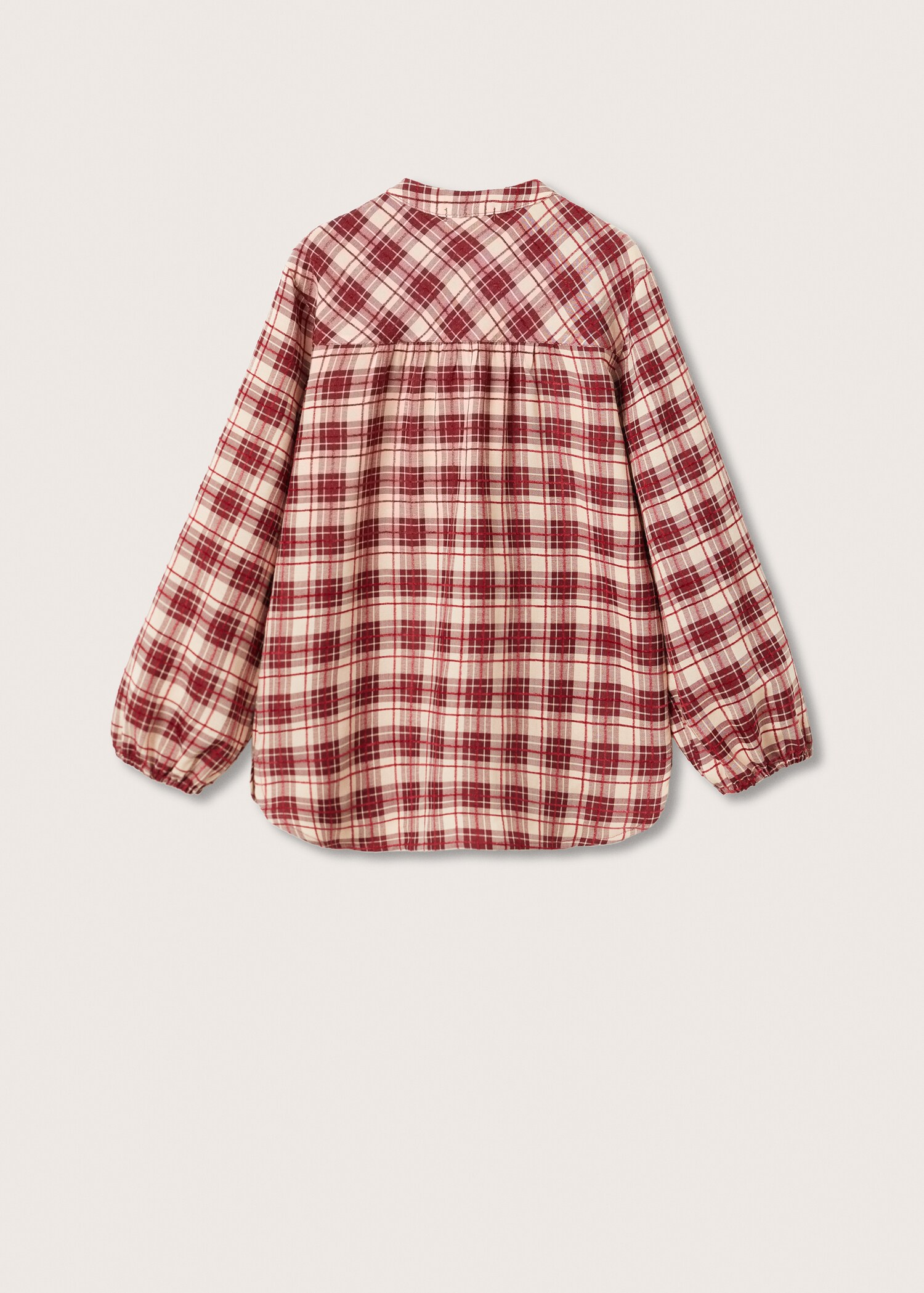 Checked print shirt - Reverse of the article