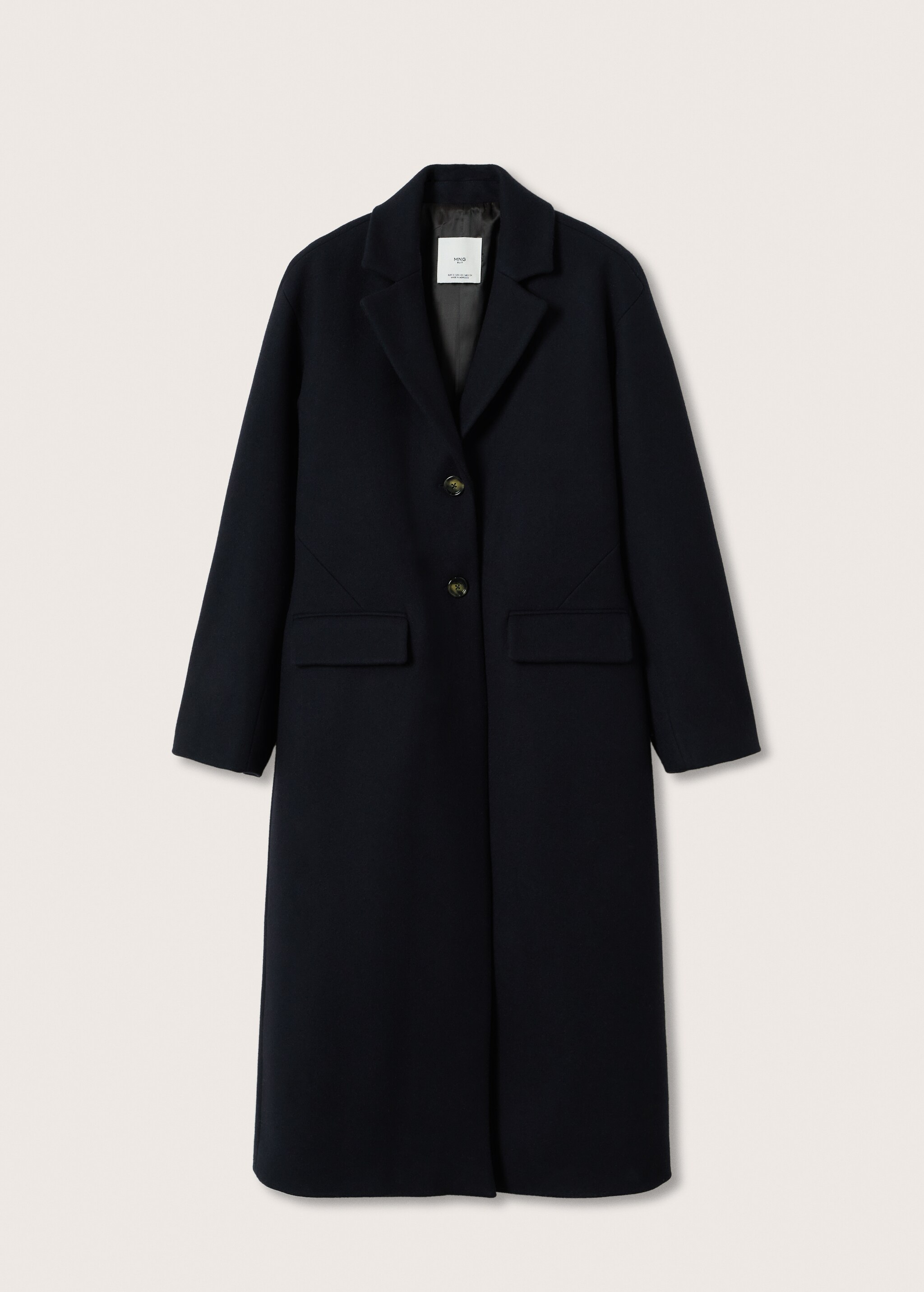 Buttoned wool coat - Article without model