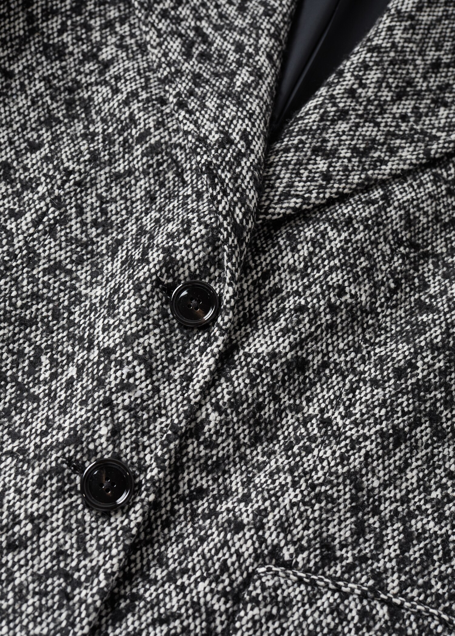 Mramorovaný vlněný kabát - Detail zboží 8