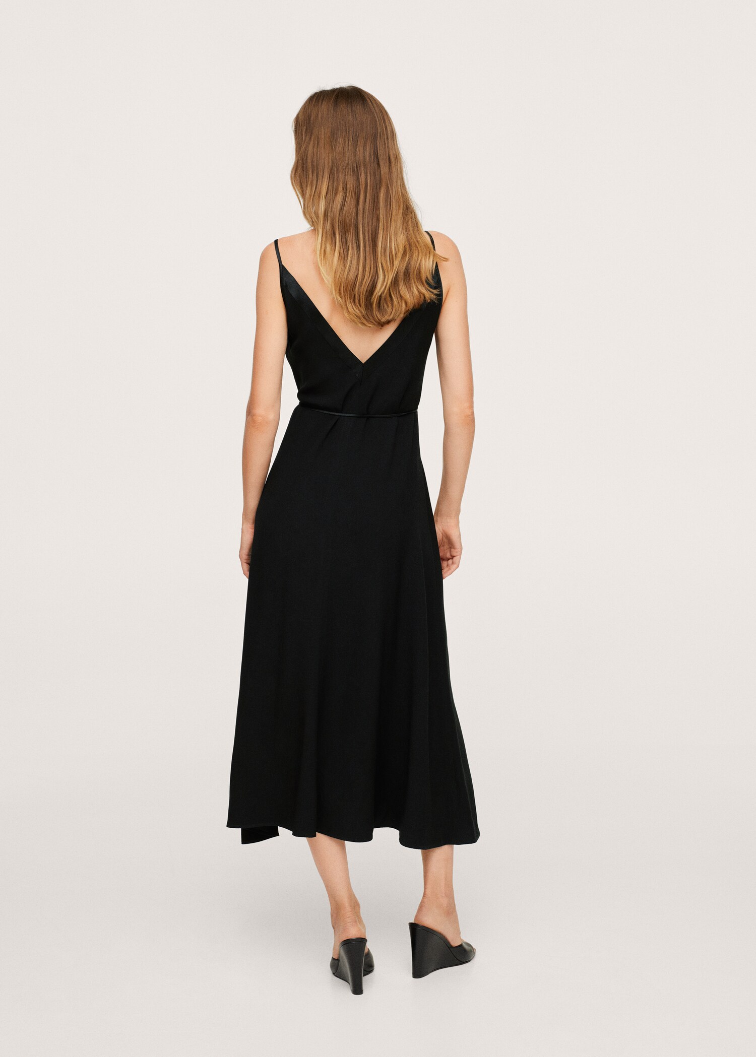 Vestido midi fluido - Reverso del artículo