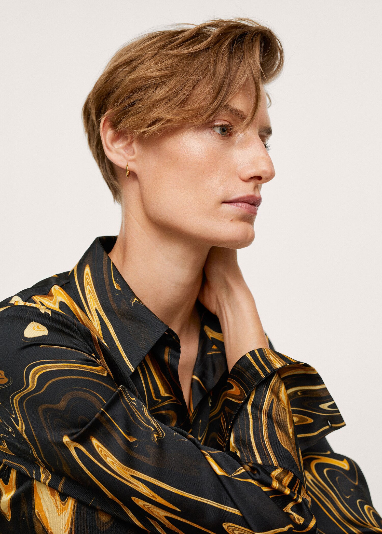 Marble-print dress - Details of the article 1