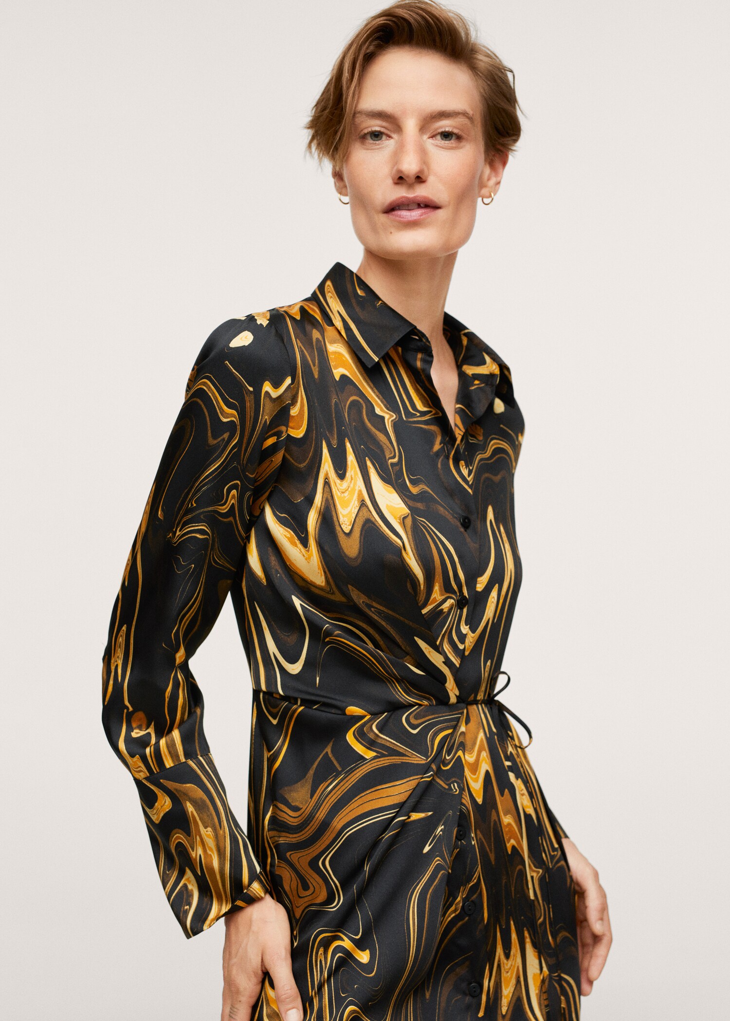 Marble-print dress - Details of the article 3