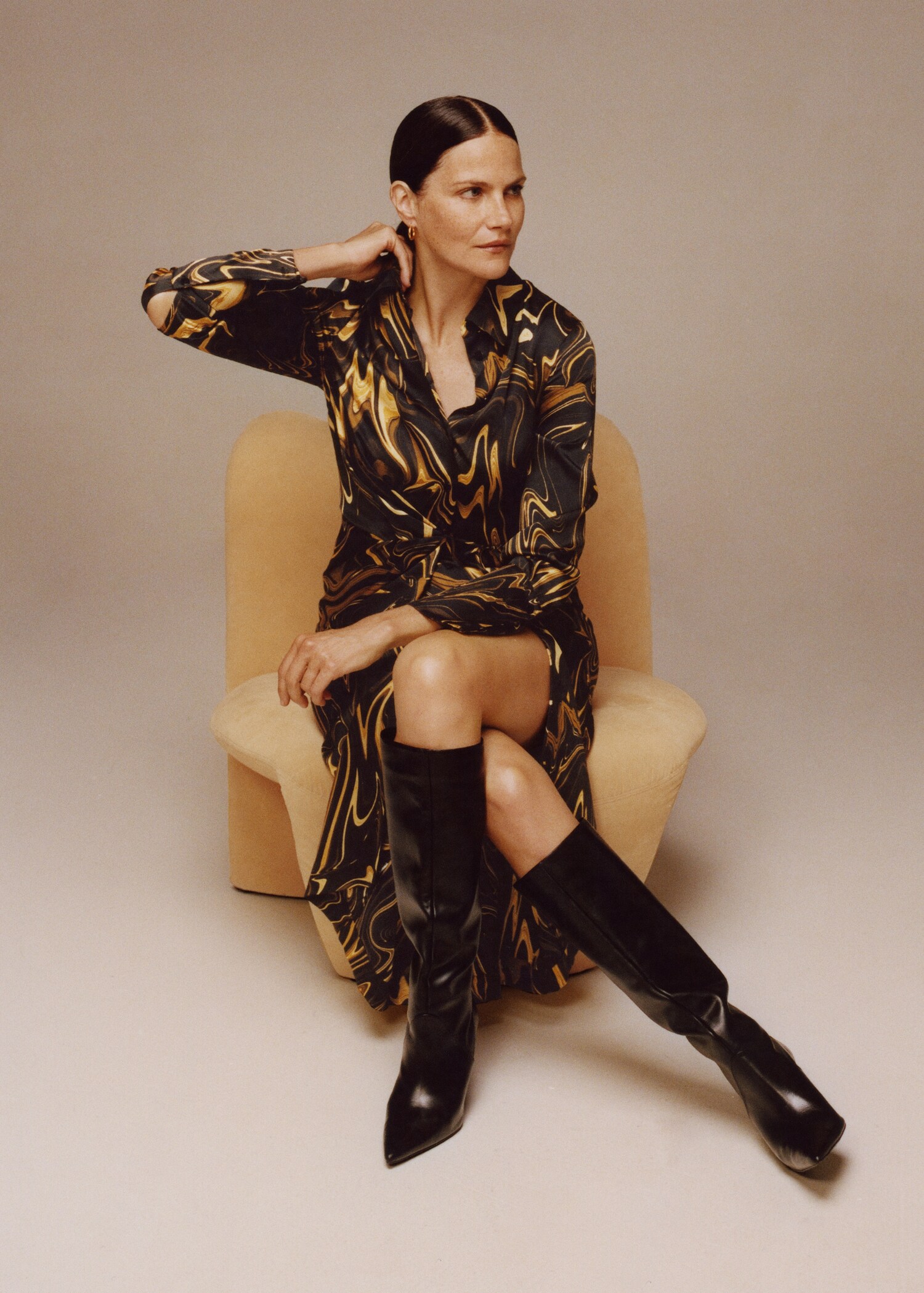 Marble-print dress - Details of the article 5