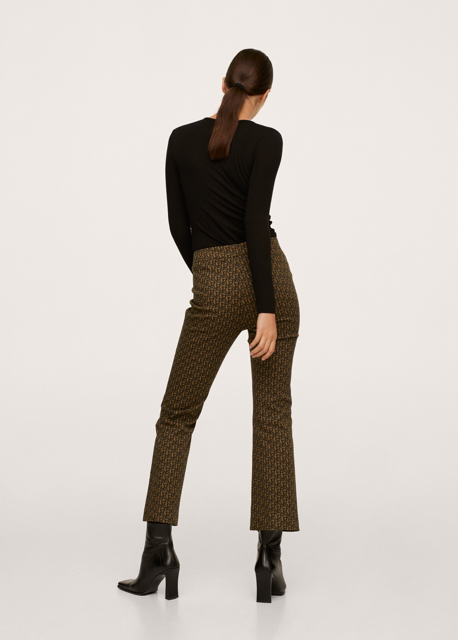 Flare crop trousers - Reverse of the article