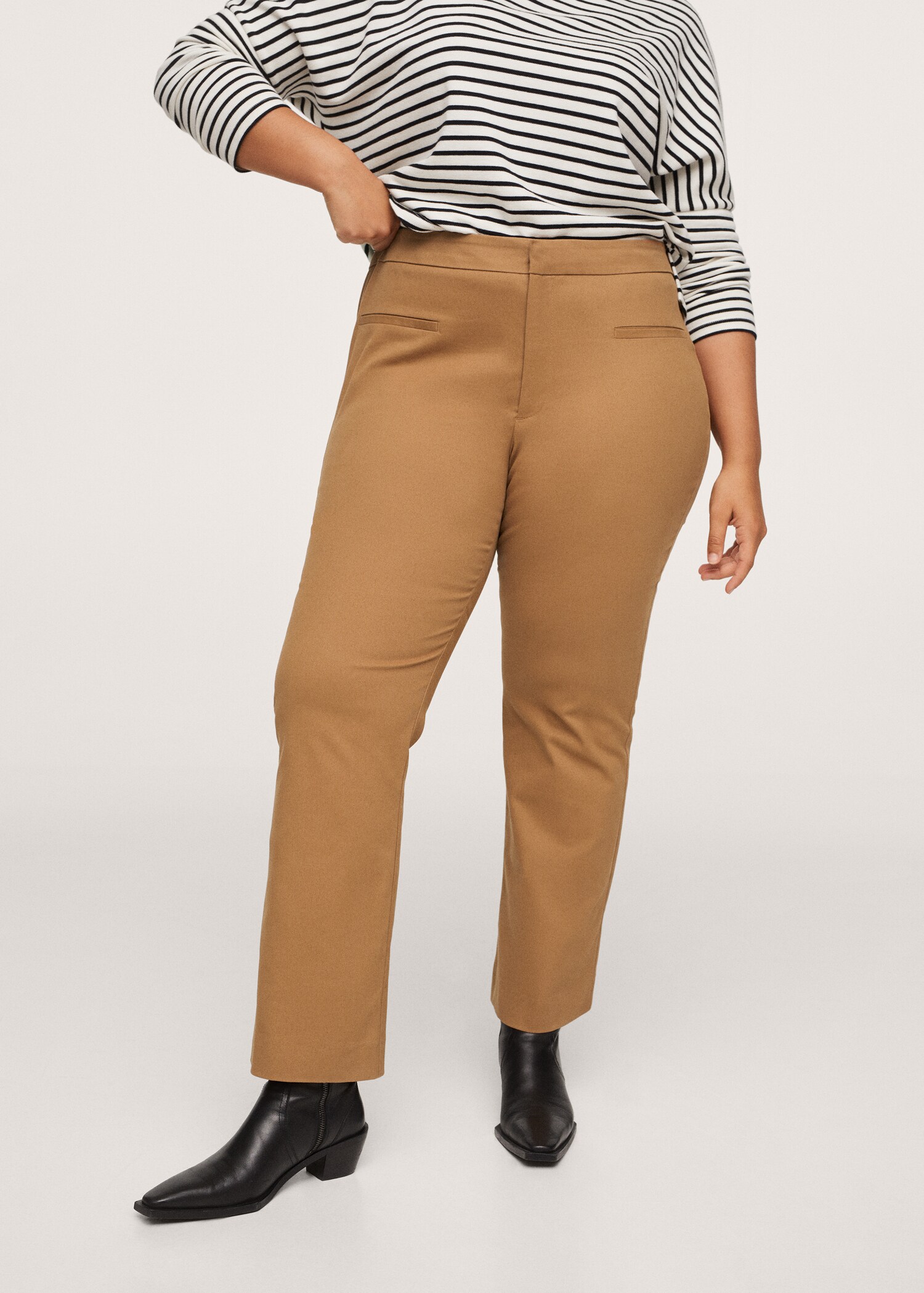 Flare crop trousers - Medium plane