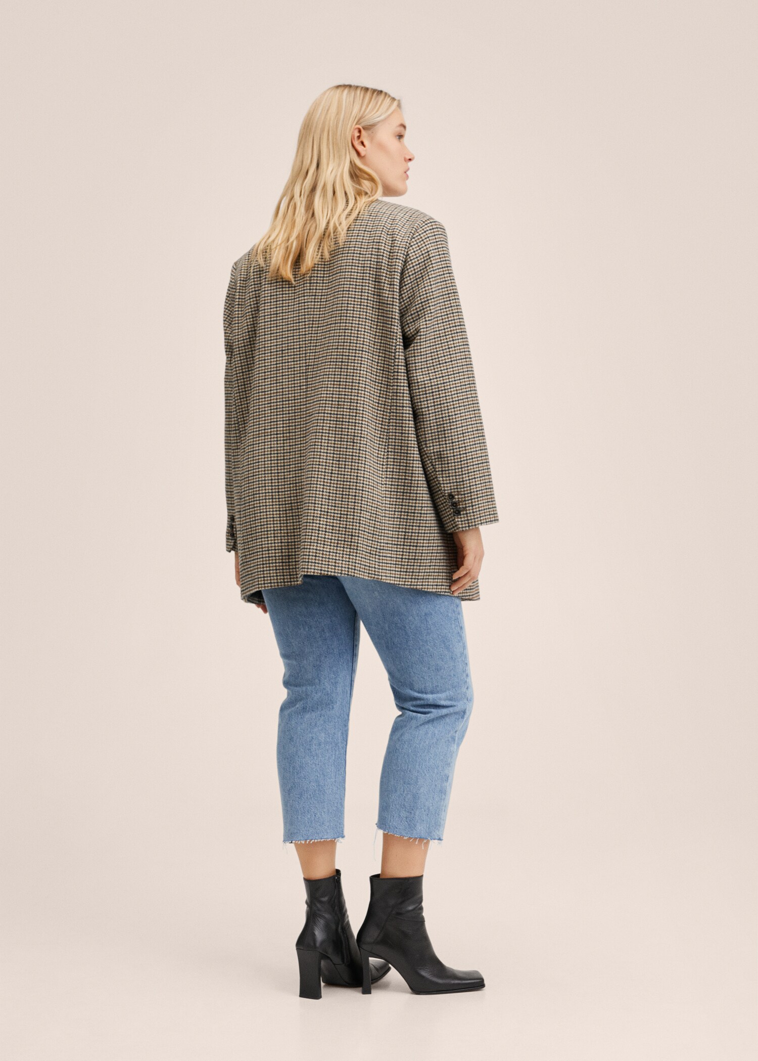 Pied-de-poule blazer - Achterkant van het artikel