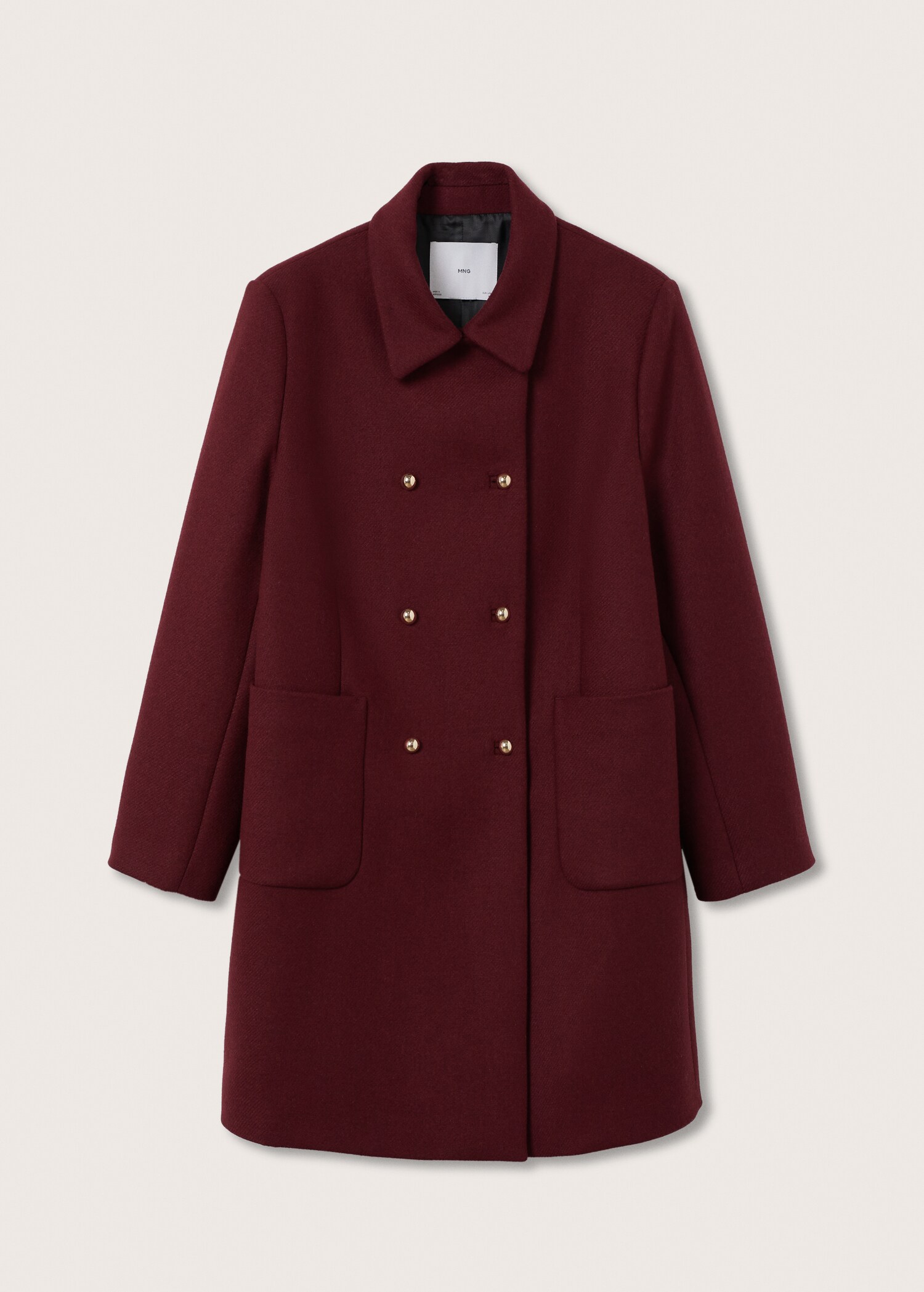 Double-breasted wool coat - Article without model