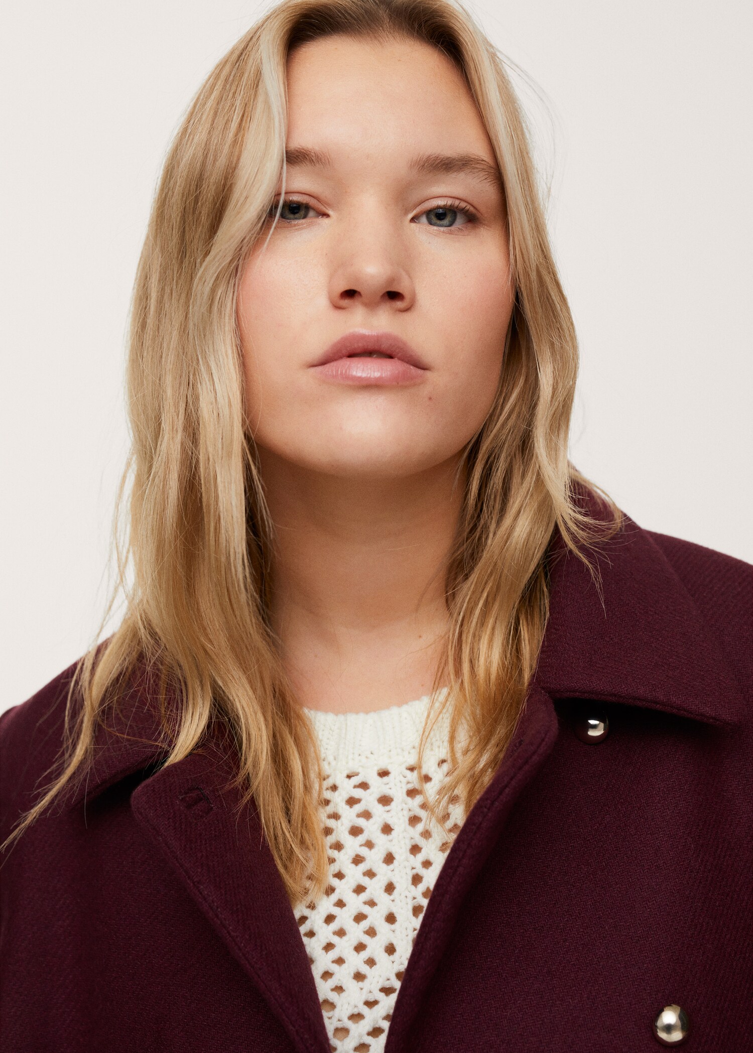 Double-breasted wool coat - Details of the article 1