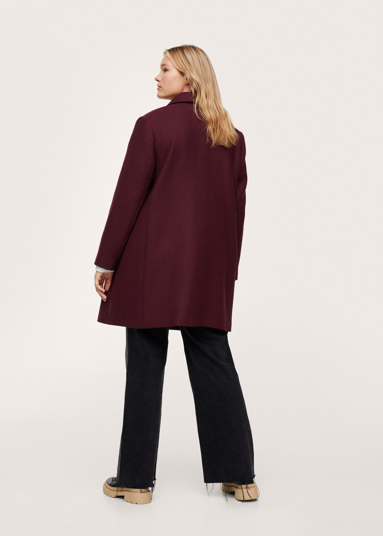 Double-breasted wool coat - Reverse of the article