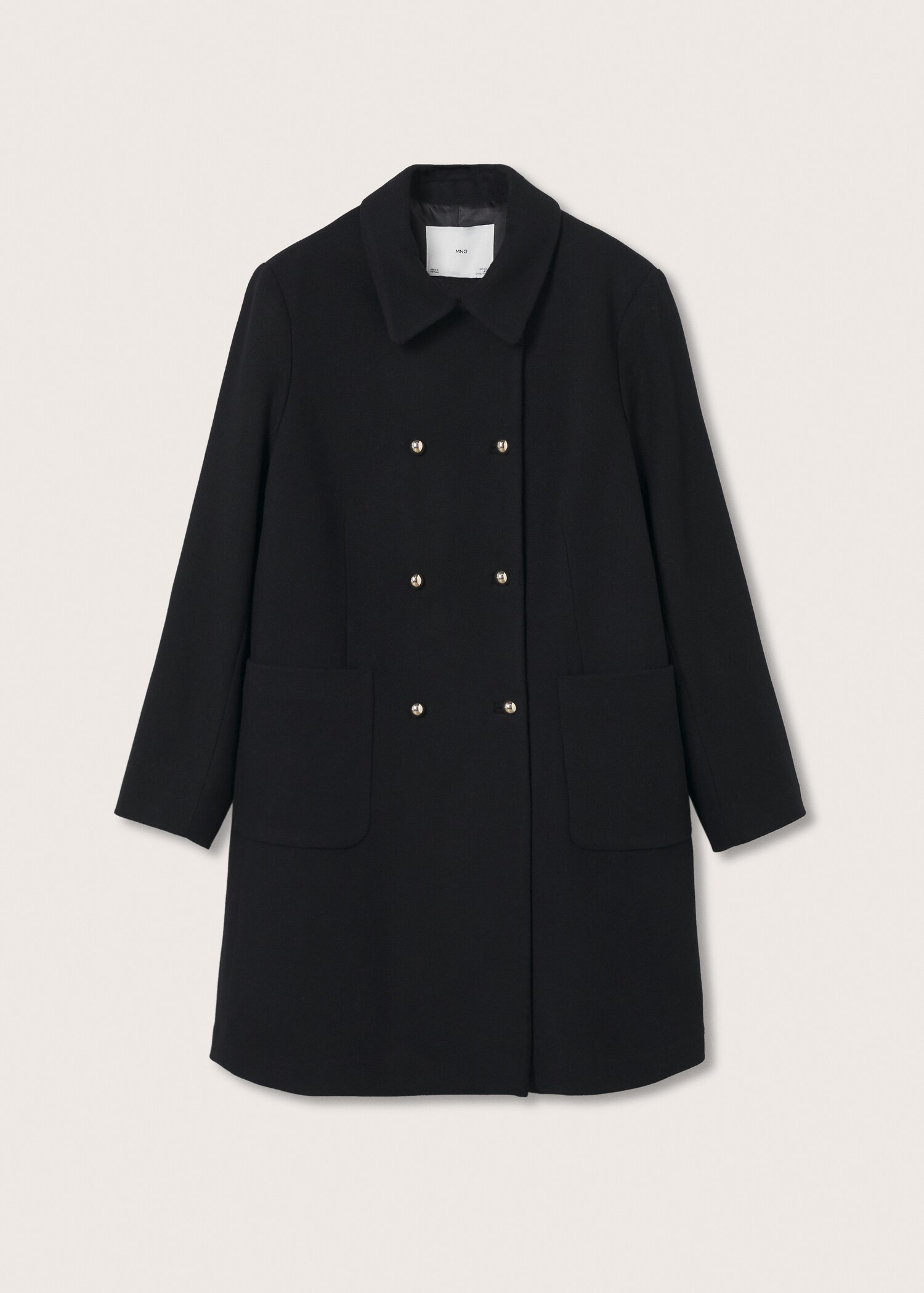 Double-breasted wool coat - Article without model