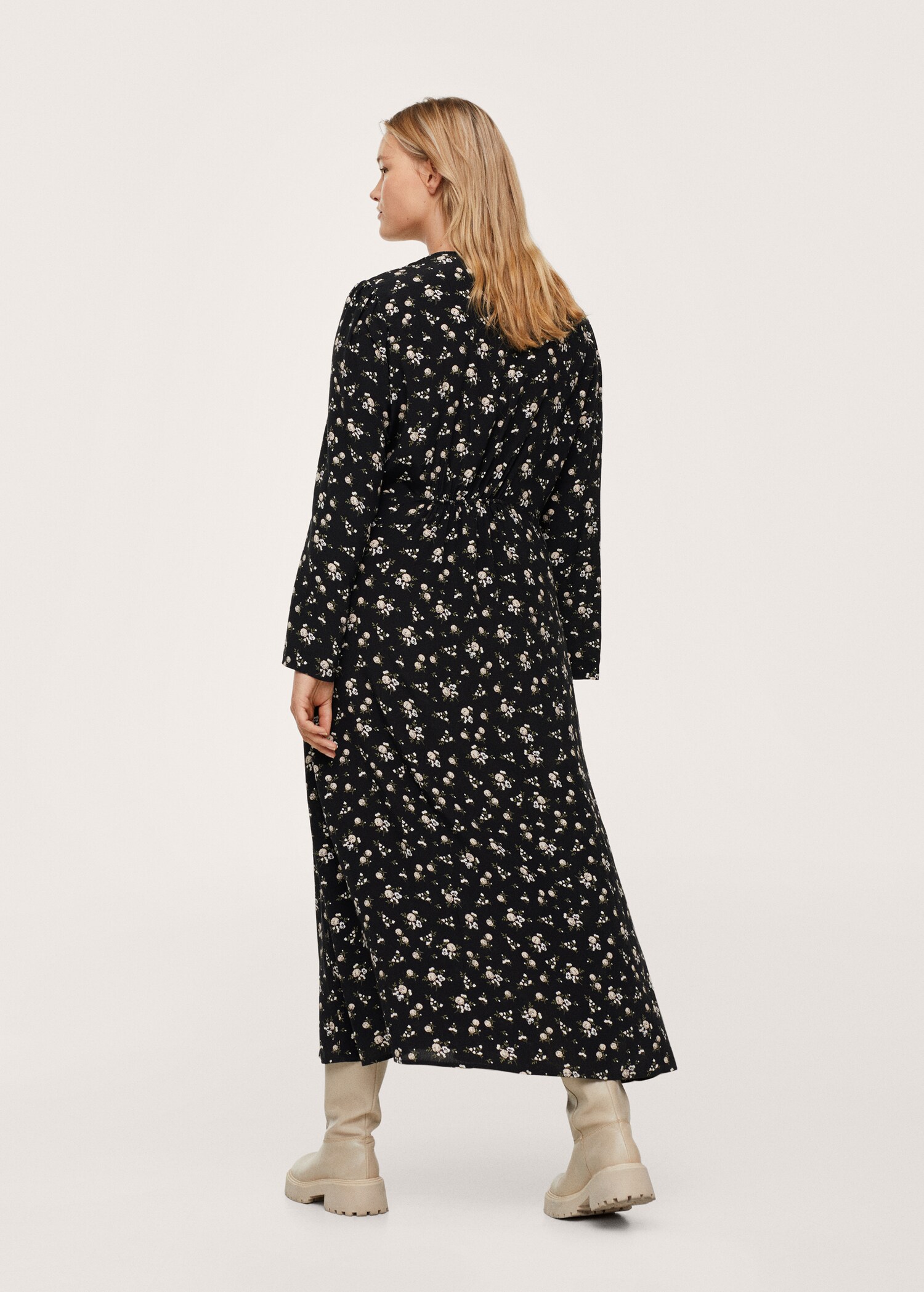 Vestido estampado flores - Reverso del artículo