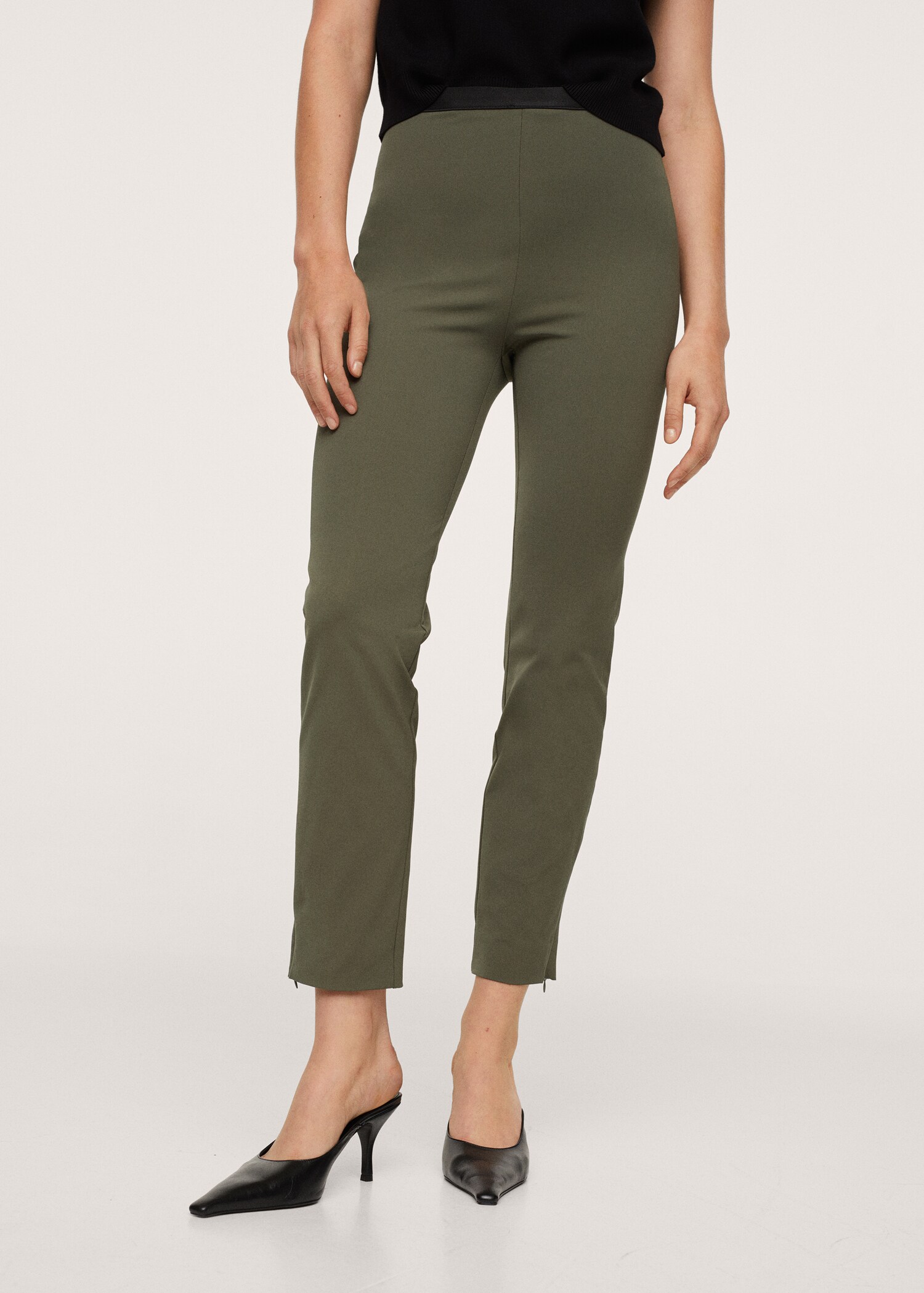 Leggings algodón cremallera  - Plano medio