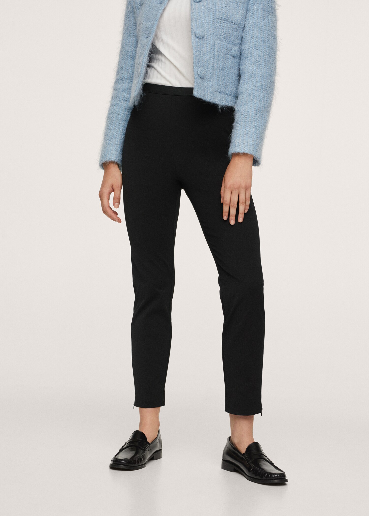 Leggings algodón cremallera  - Plano medio