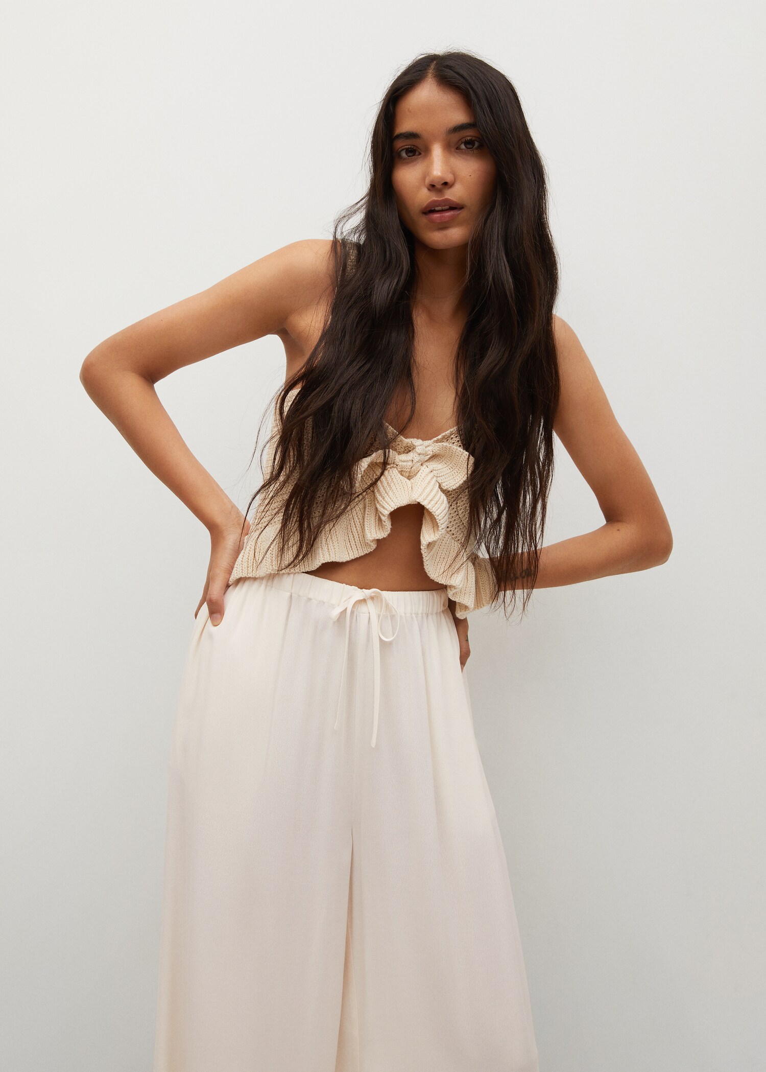 Pantalón culotte fluido - Detalle del artículo 1