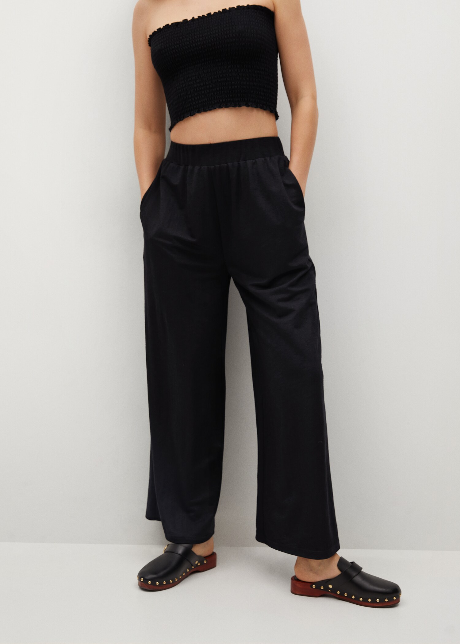 Pantalón culotte fluido - Plano medio