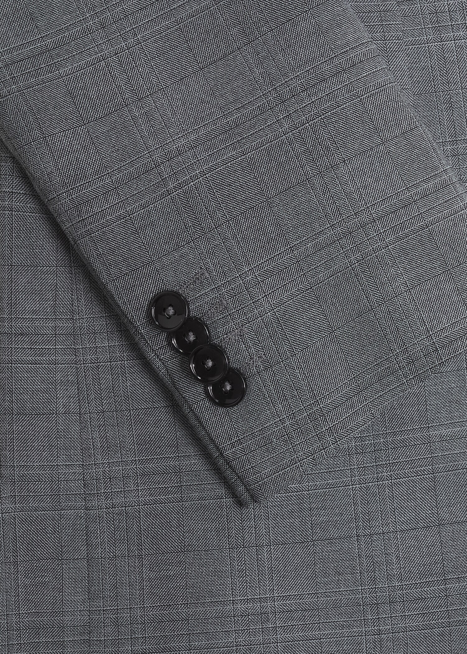 Slim fit check suit blazer - Details of the article 7