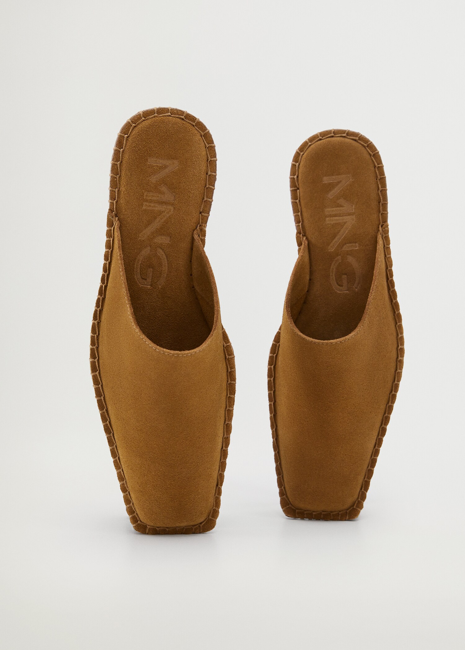 sling back leather babouches - Medium plane