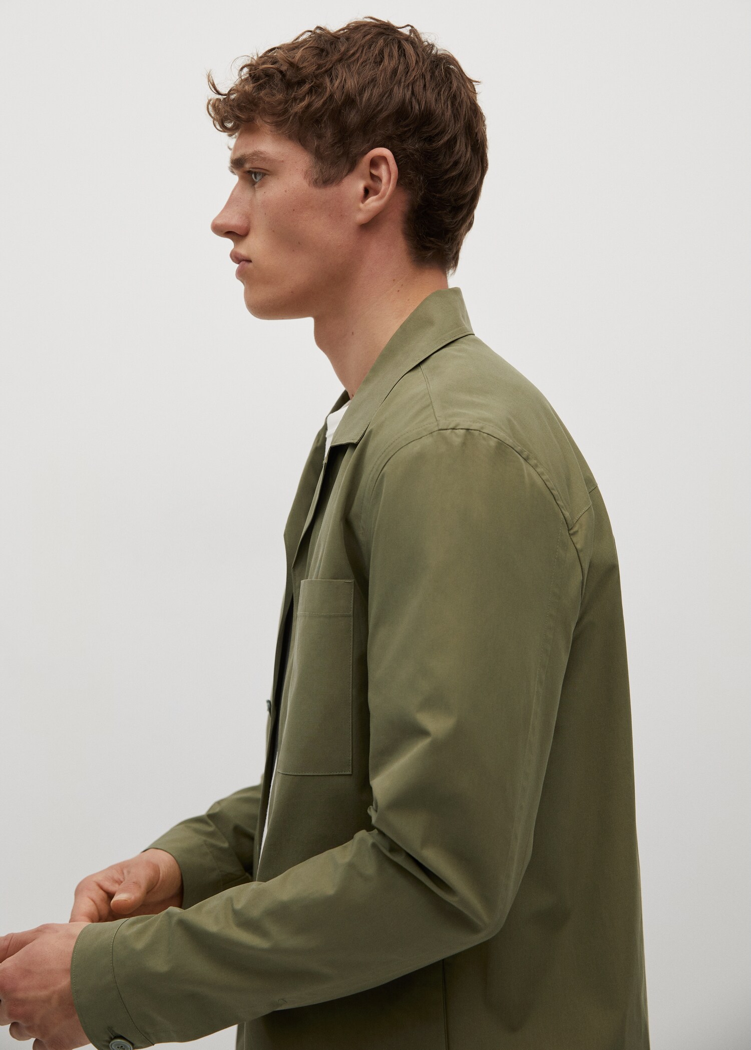 Sobrecamisa algodón lyocell bolsillos - Detalle del artículo 1