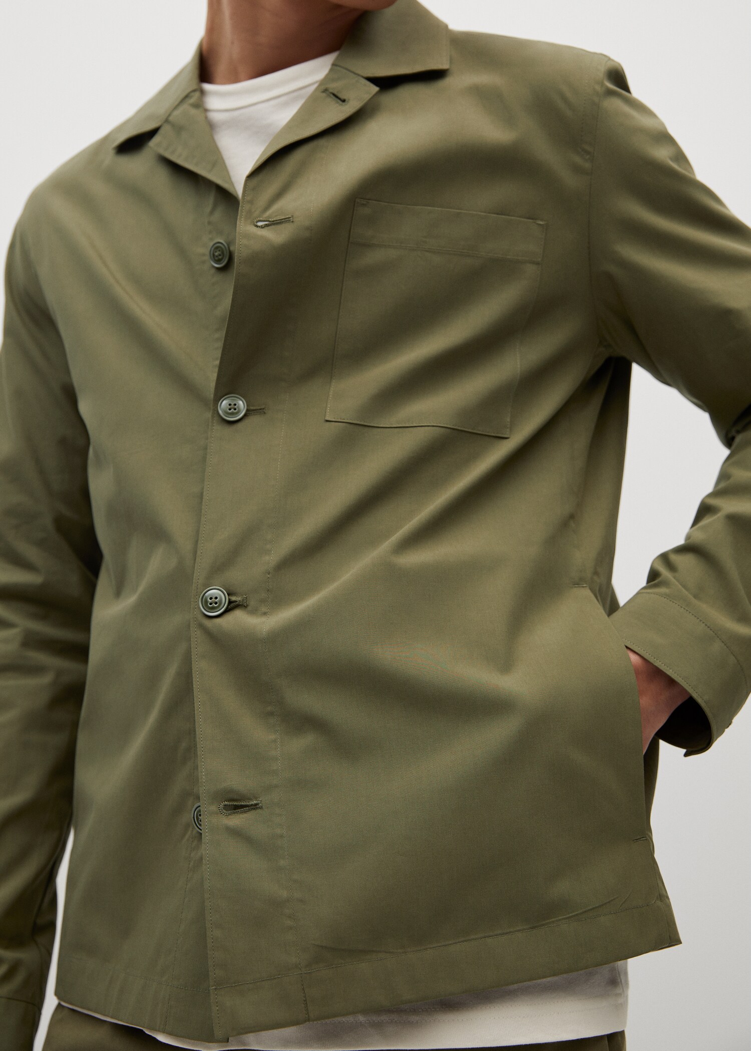 Sobrecamisa algodón lyocell bolsillos - Detalle del artículo 3